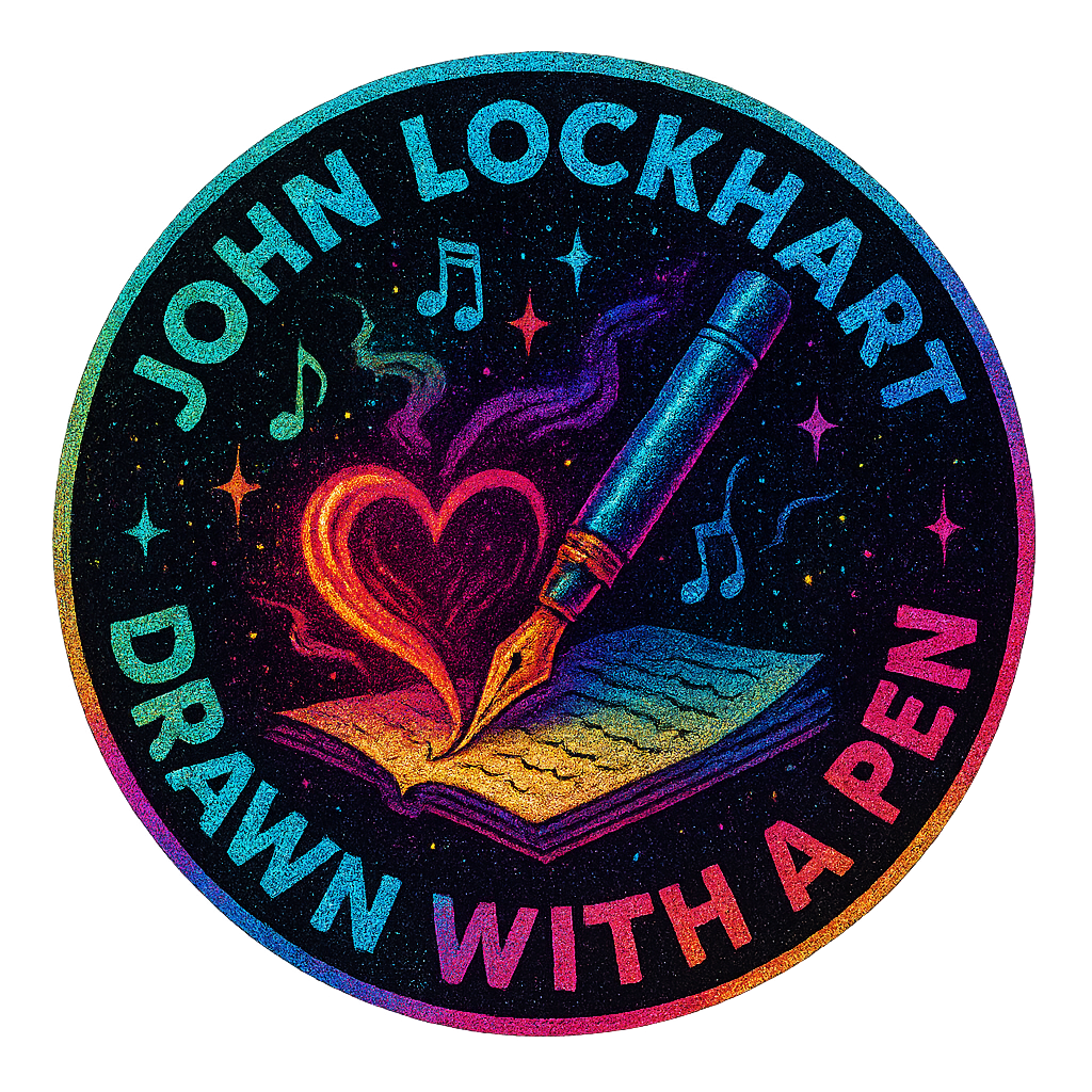 🖋️ "Drawn With A Pen" – John Lockhart Signature Tee