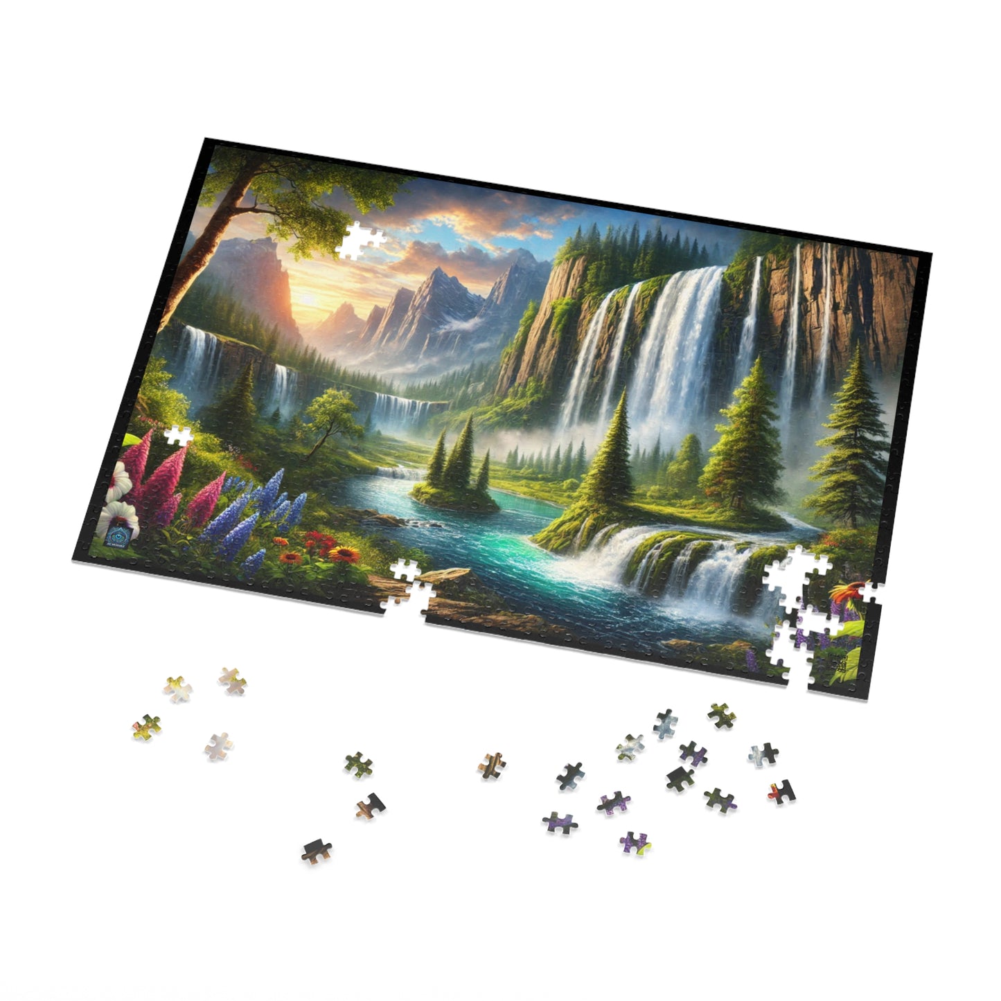 "Majestic Waterfalls - 1000 Piece Puzzle"