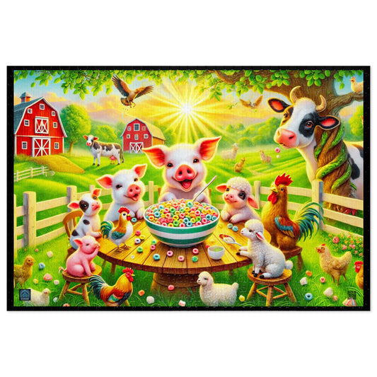 "Farmyard Breakfast Fun - 1000 Piece Puzzle"