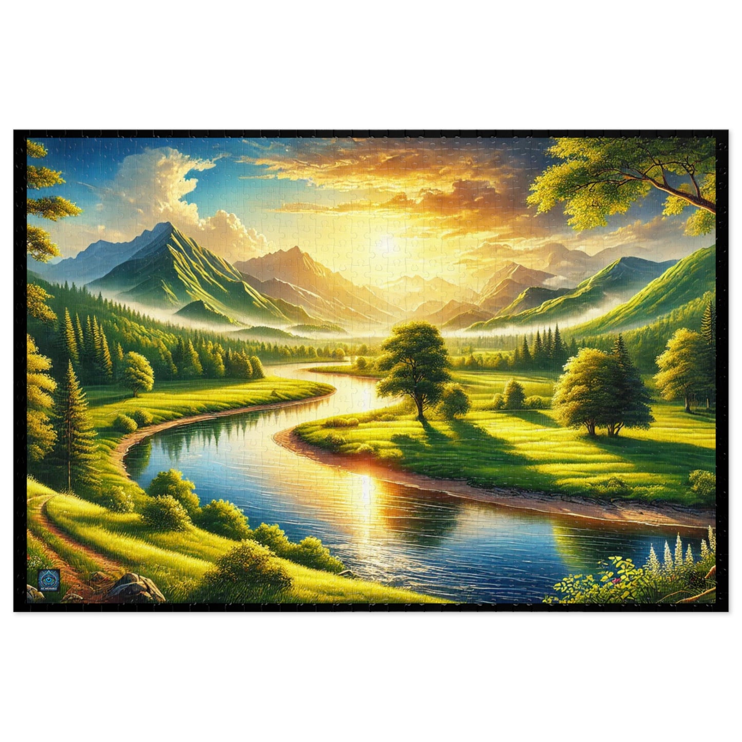 "Mountain Valley Serenity - 1000 Piece Puzzle"