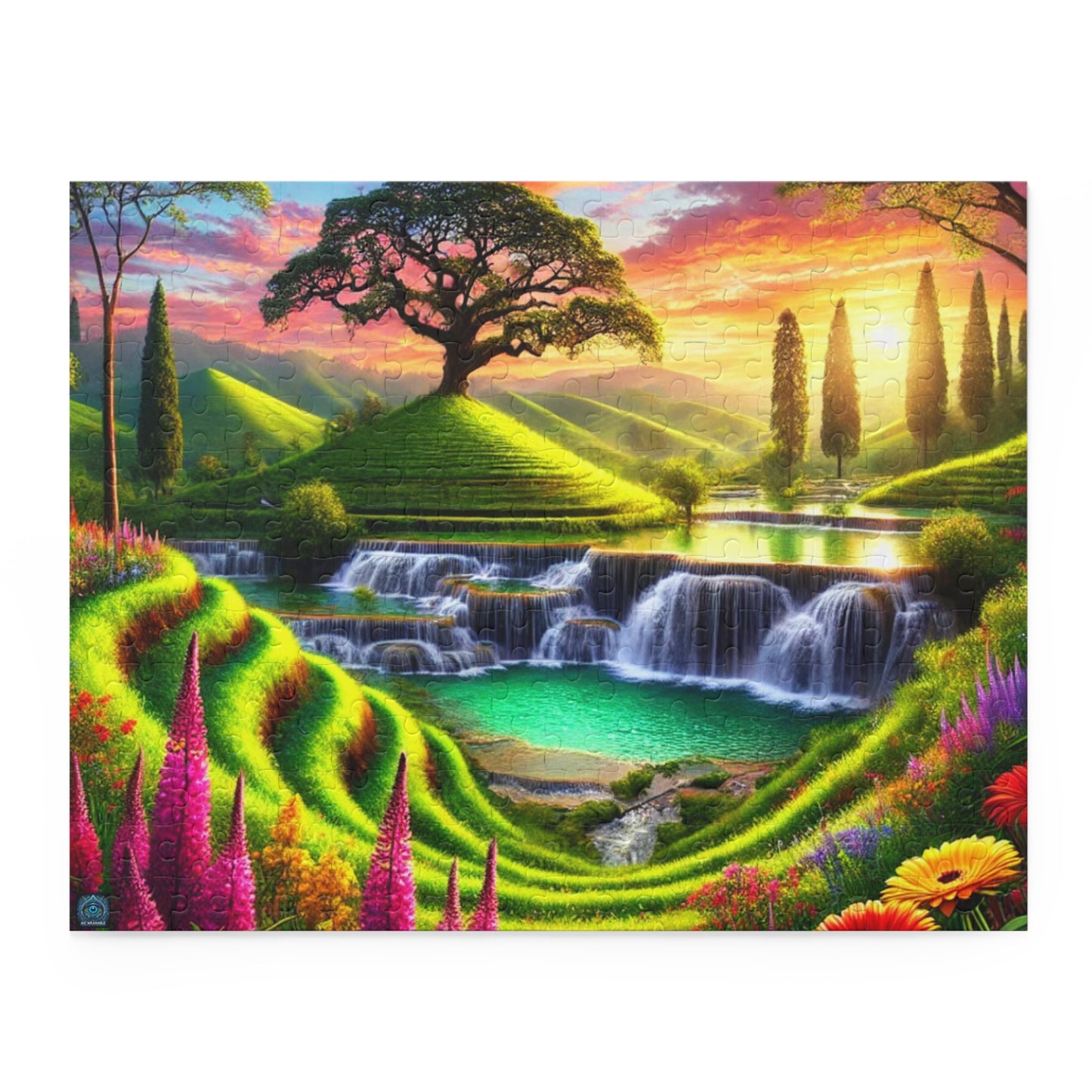 "Enchanted Waterfall Oasis - Limited Edition Puzzle"