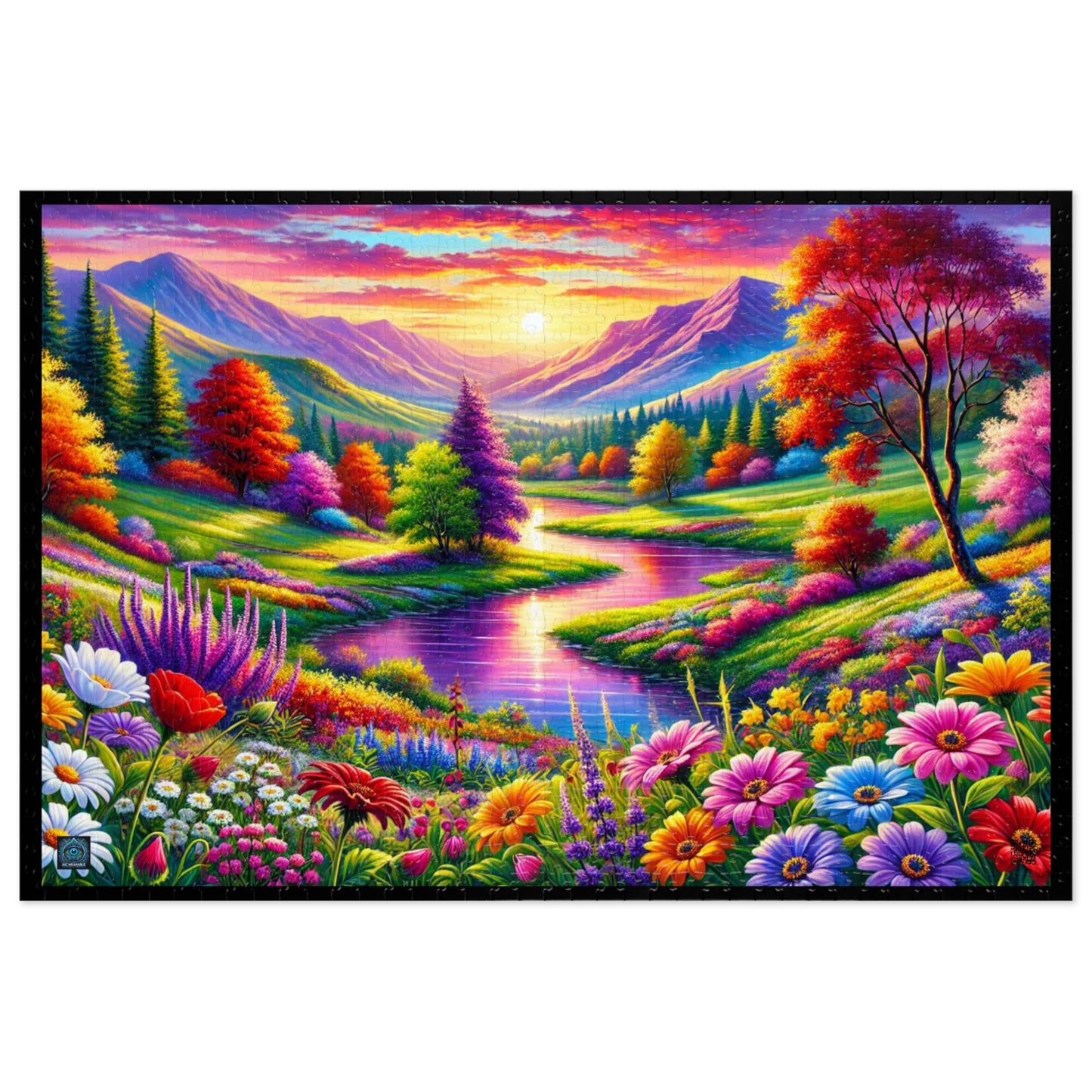 "Vibrant Valley Bloom - 1000 Piece Puzzle"