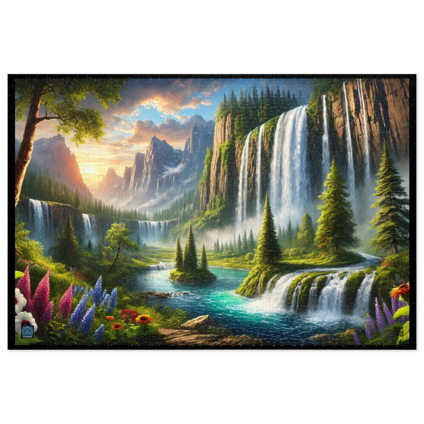 "Majestic Waterfalls - 1000 Piece Puzzle"