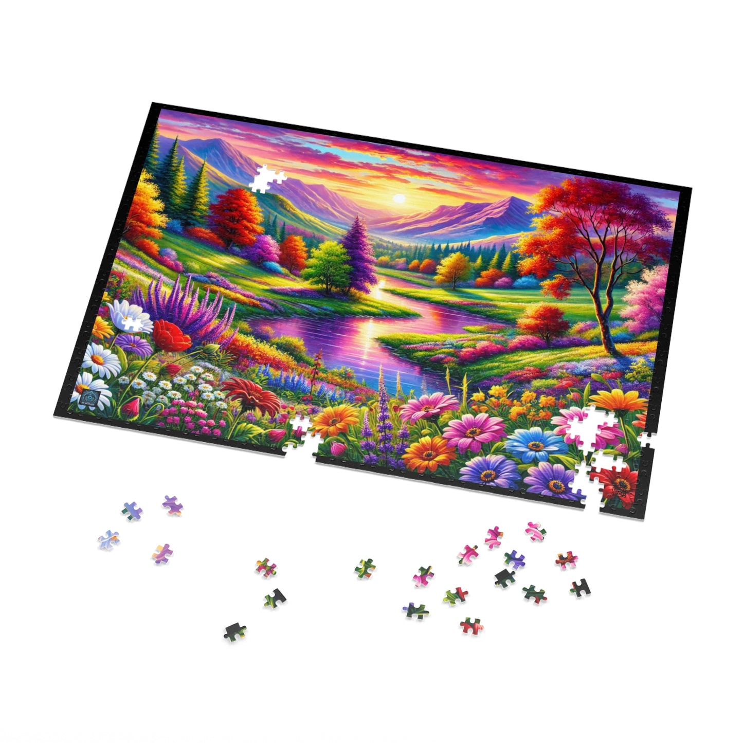 "Vibrant Valley Bloom - 1000 Piece Puzzle"