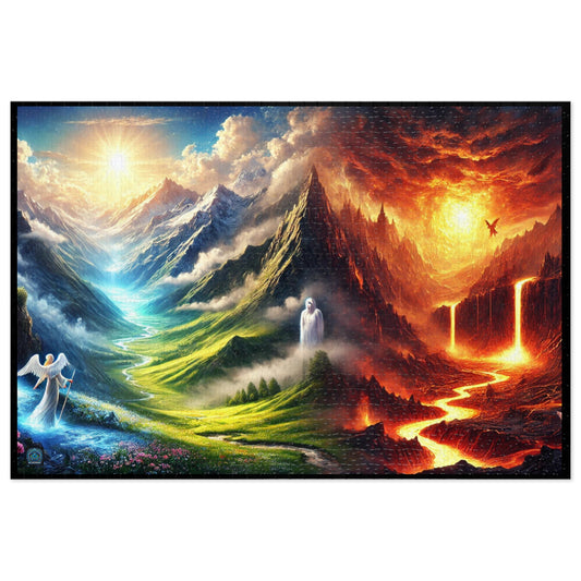 "Heaven and Hell Pathway - 1000 Piece Puzzle"