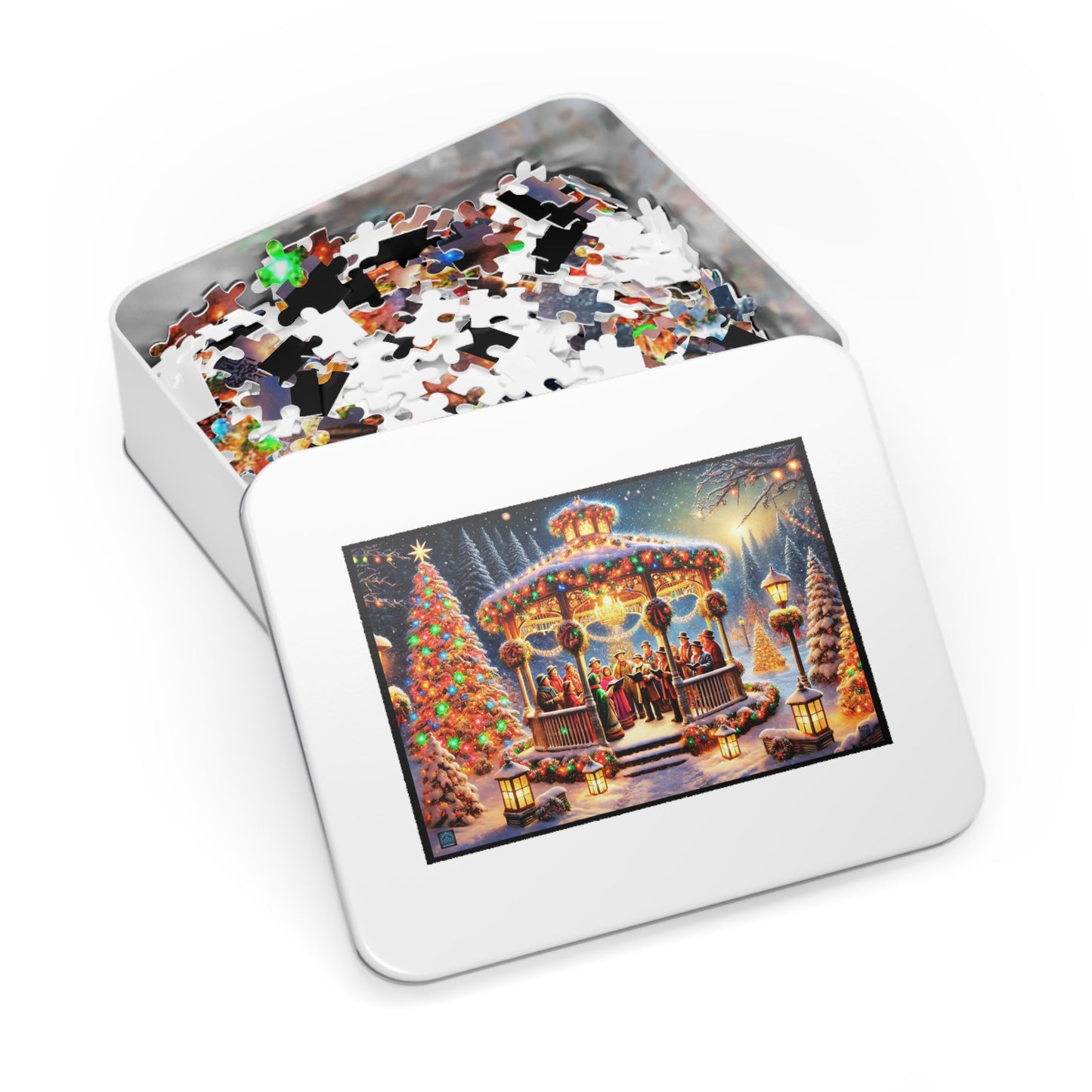 "Holiday Harmony in the Gazebo - Limited Edition Puzzle"