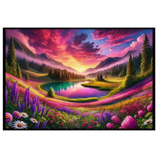 "Mystic Sunset Lake - 1000 Piece Puzzle"