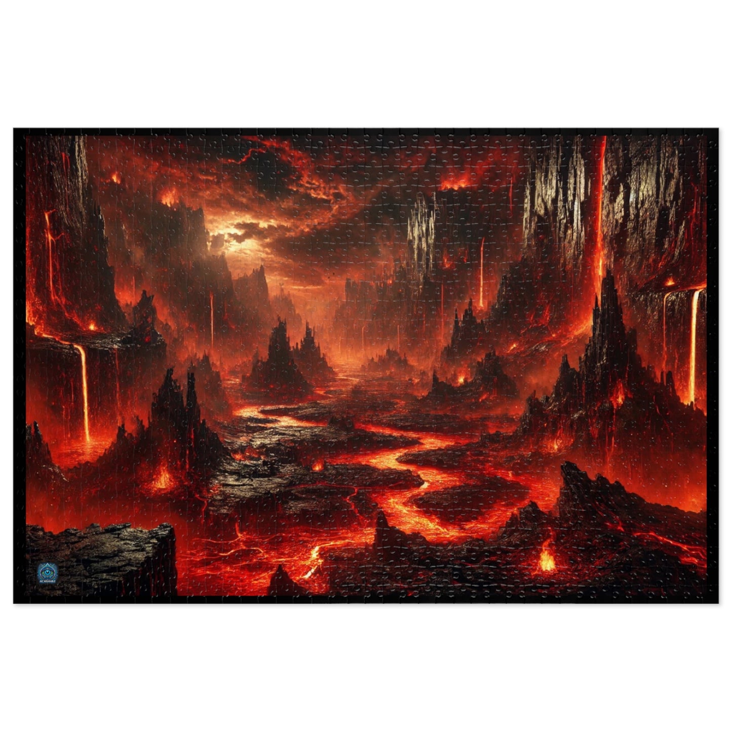 "Inferno's Path - 1000 Piece Puzzle"