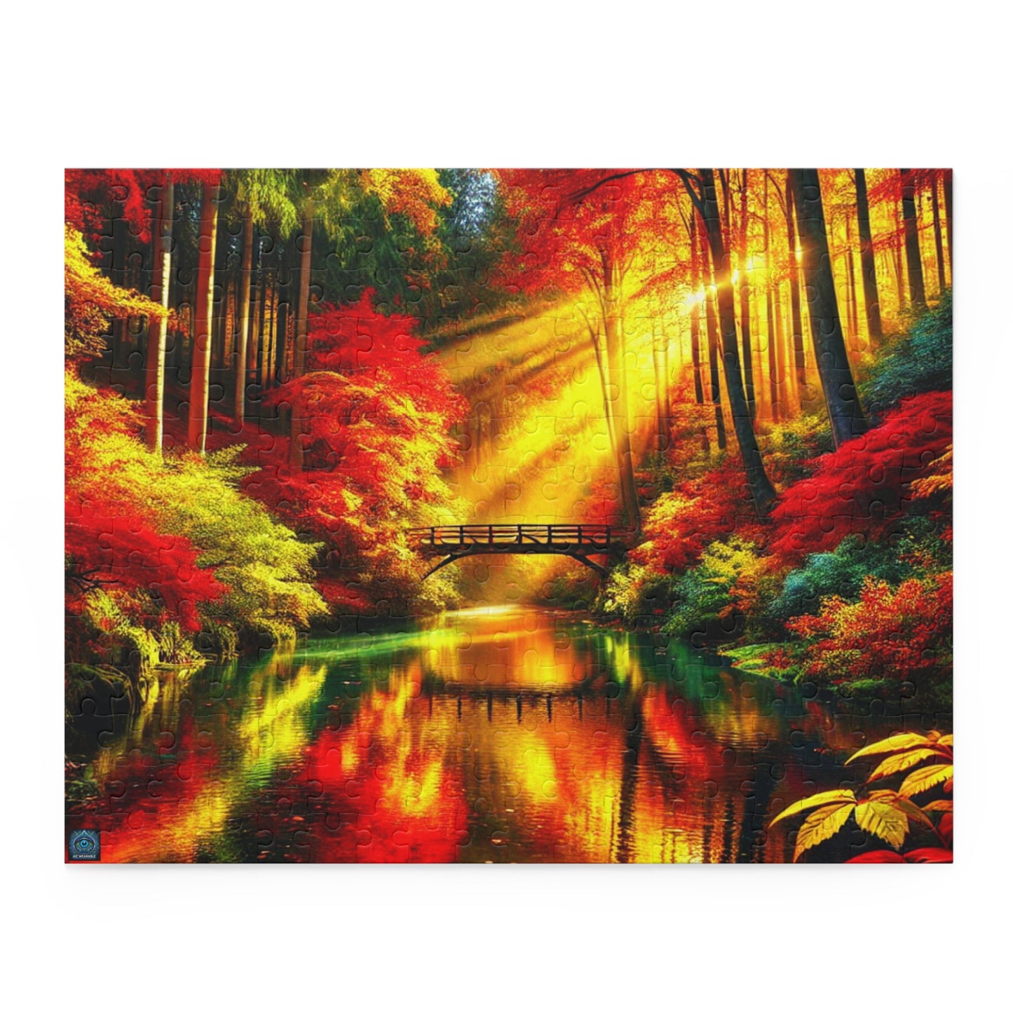 "Golden Sunlit Autumn Forest - Limited Edition Puzzle"