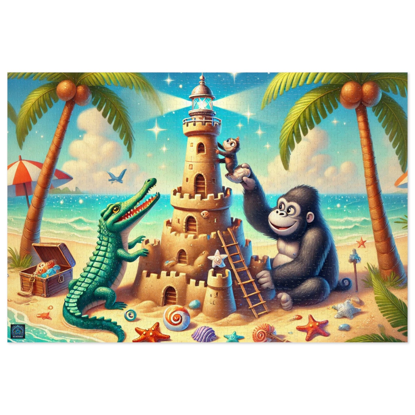 "Beachside Lighthouse Builders - Limited Edition Puzzle"