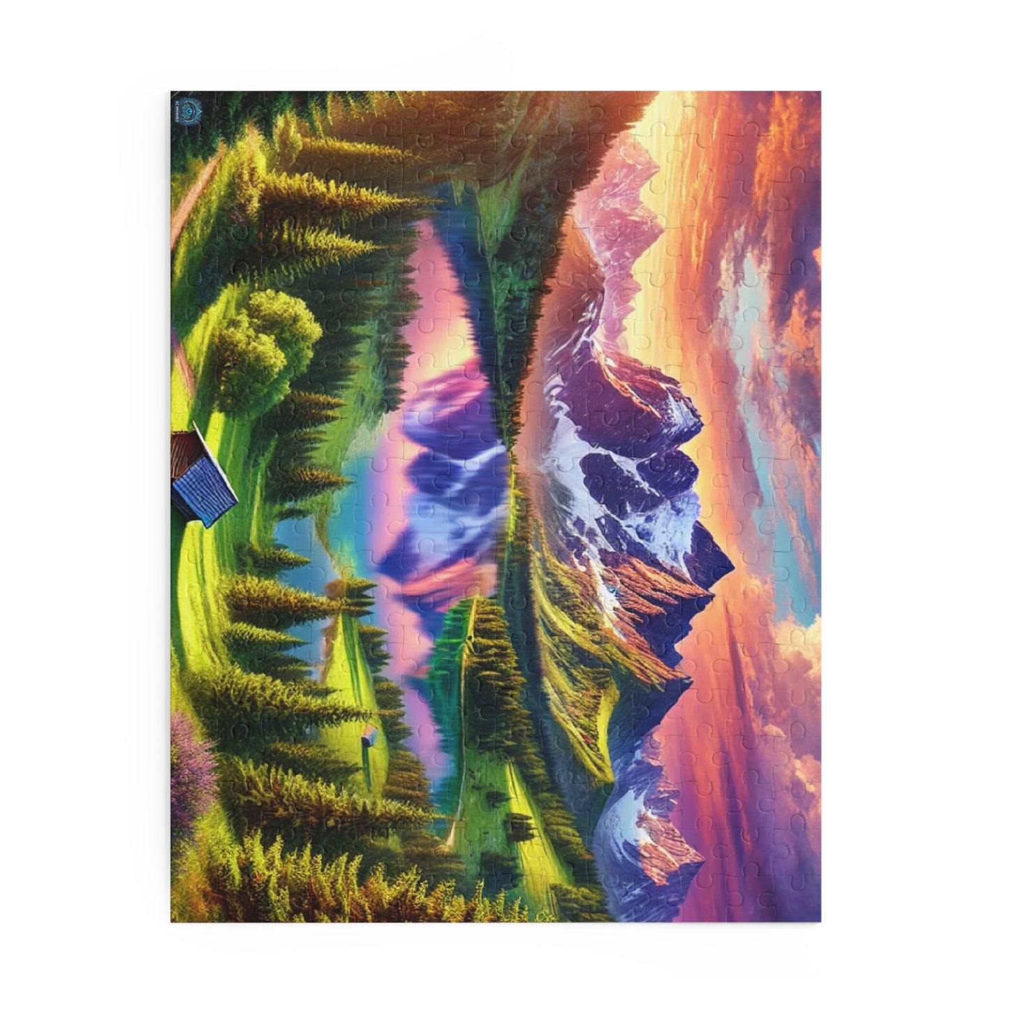 "Tranquil Mountain Reflection - Limited Edition Puzzle"