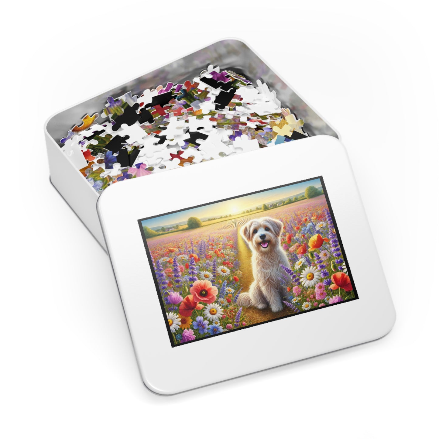 "Spring Meadow Pup - 1000 Piece Puzzle"