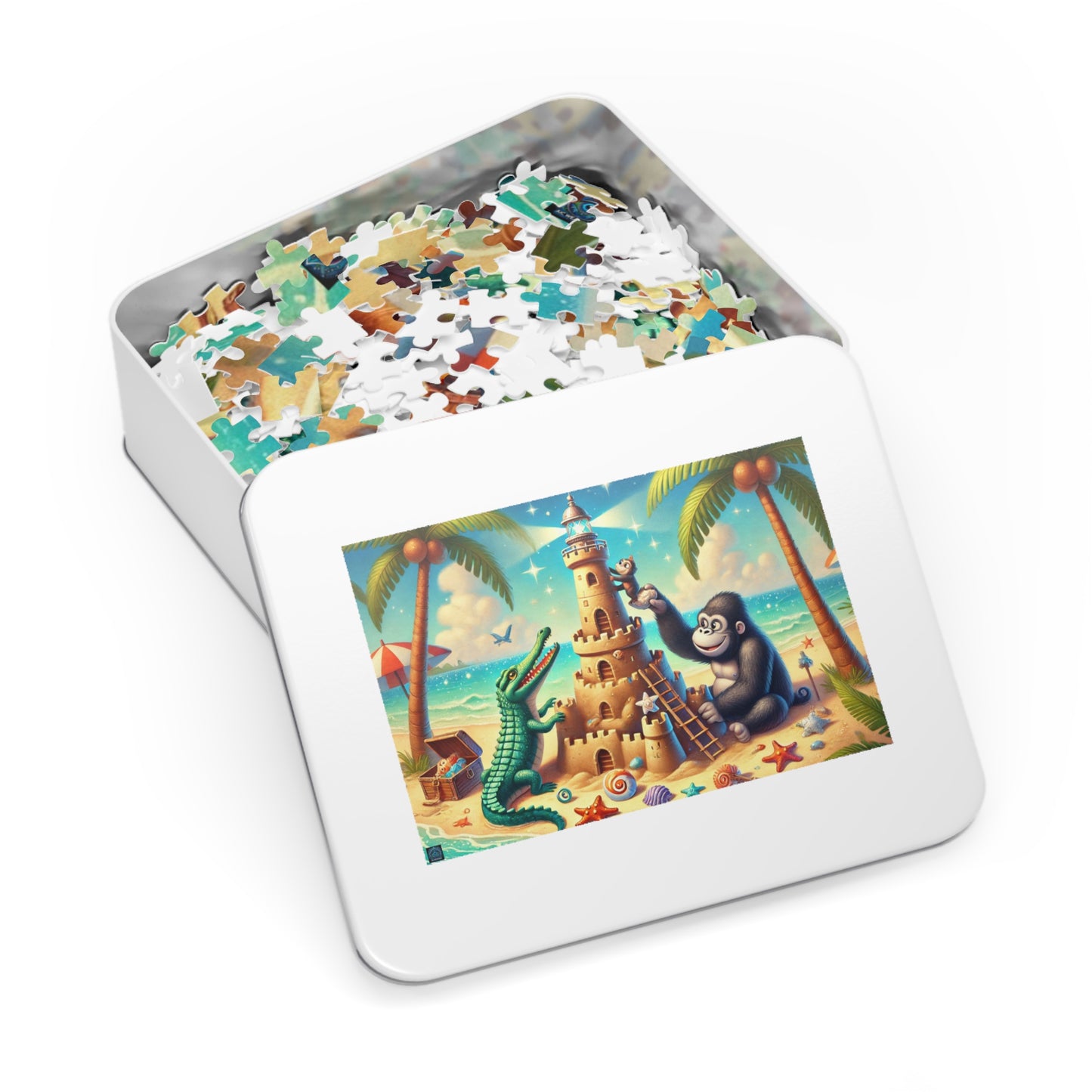 "Beachside Lighthouse Builders - Limited Edition Puzzle"