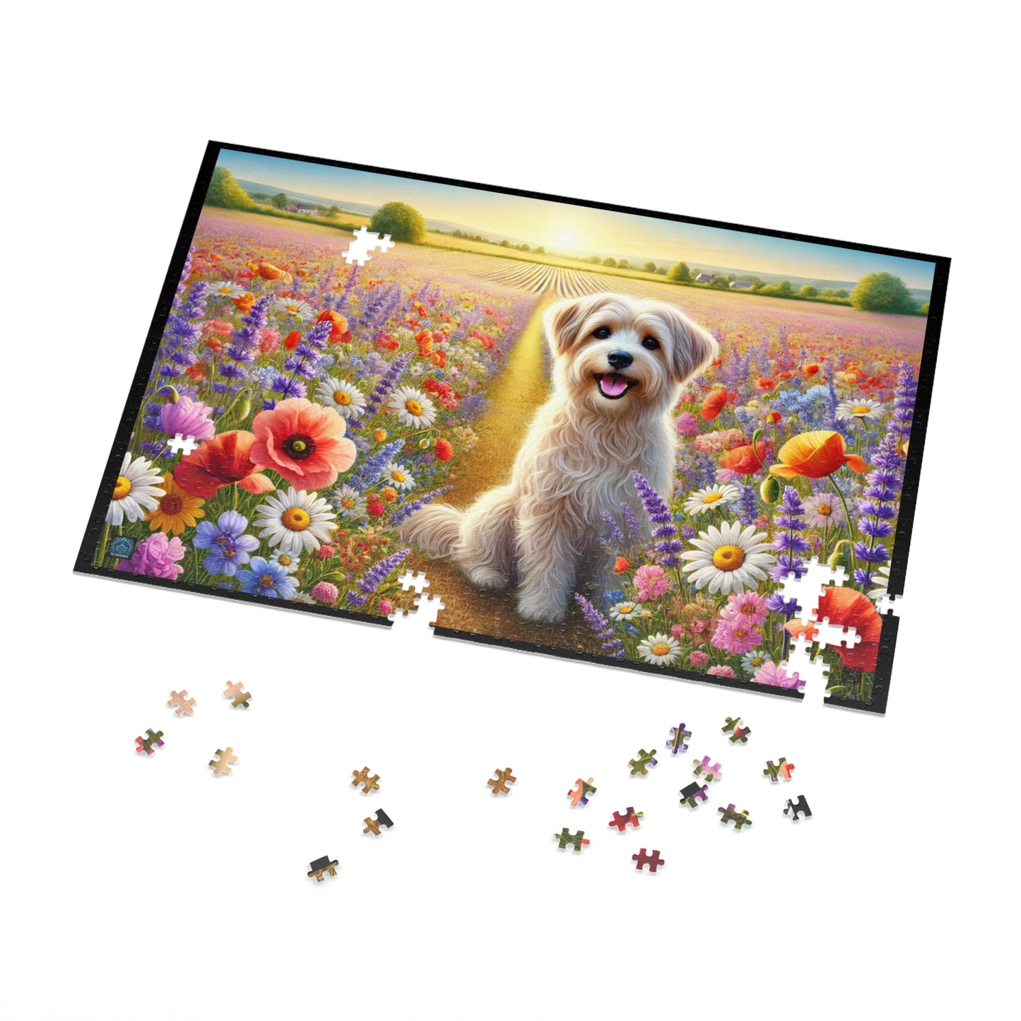 "Spring Meadow Pup - 1000 Piece Puzzle"