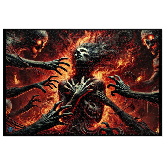 "Flames of Desperation - 1000 Piece Puzzle"