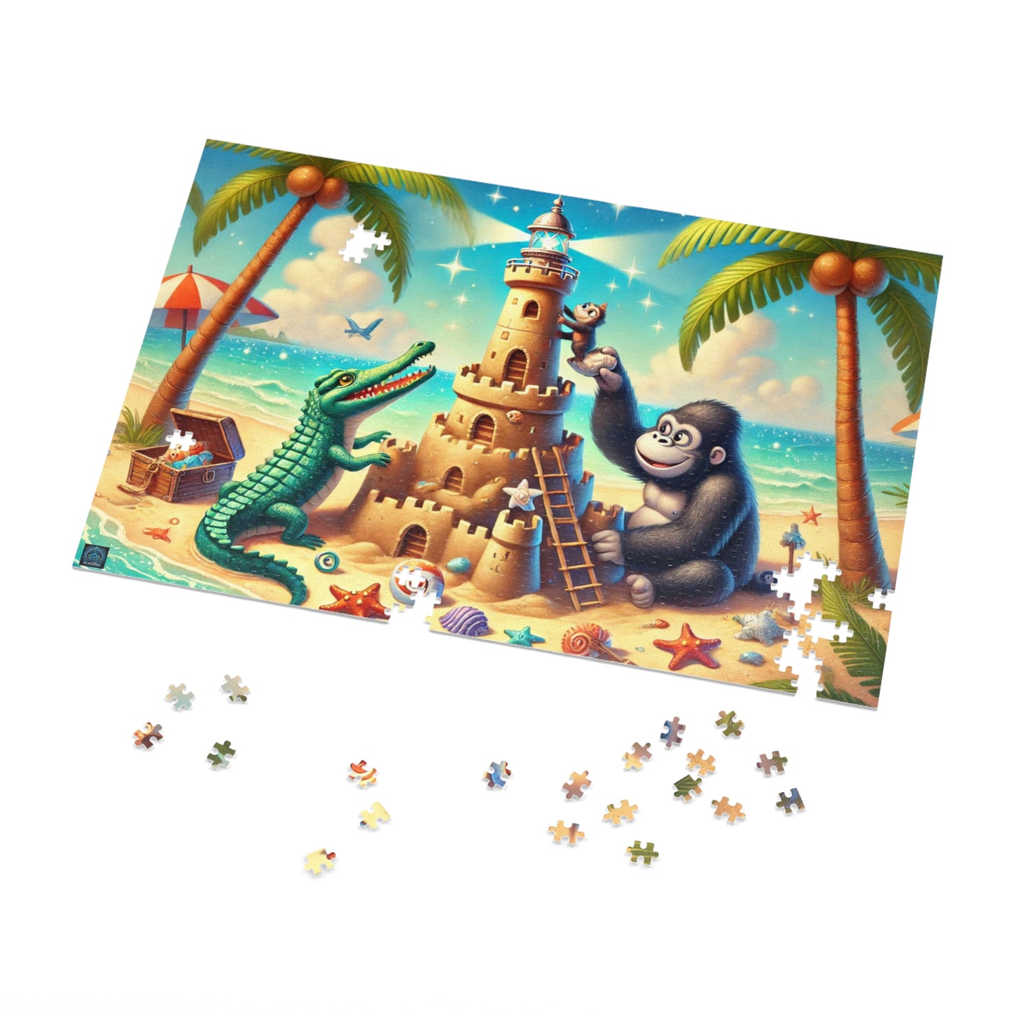 "Beachside Lighthouse Builders - Limited Edition Puzzle"