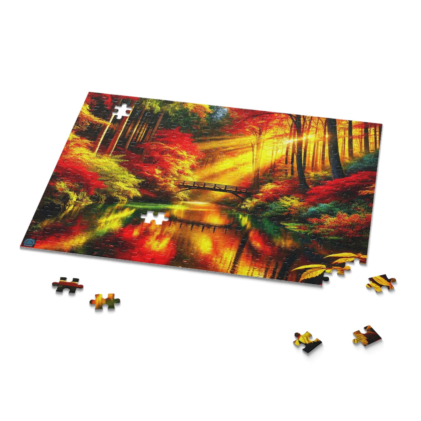 "Golden Sunlit Autumn Forest - Limited Edition Puzzle"