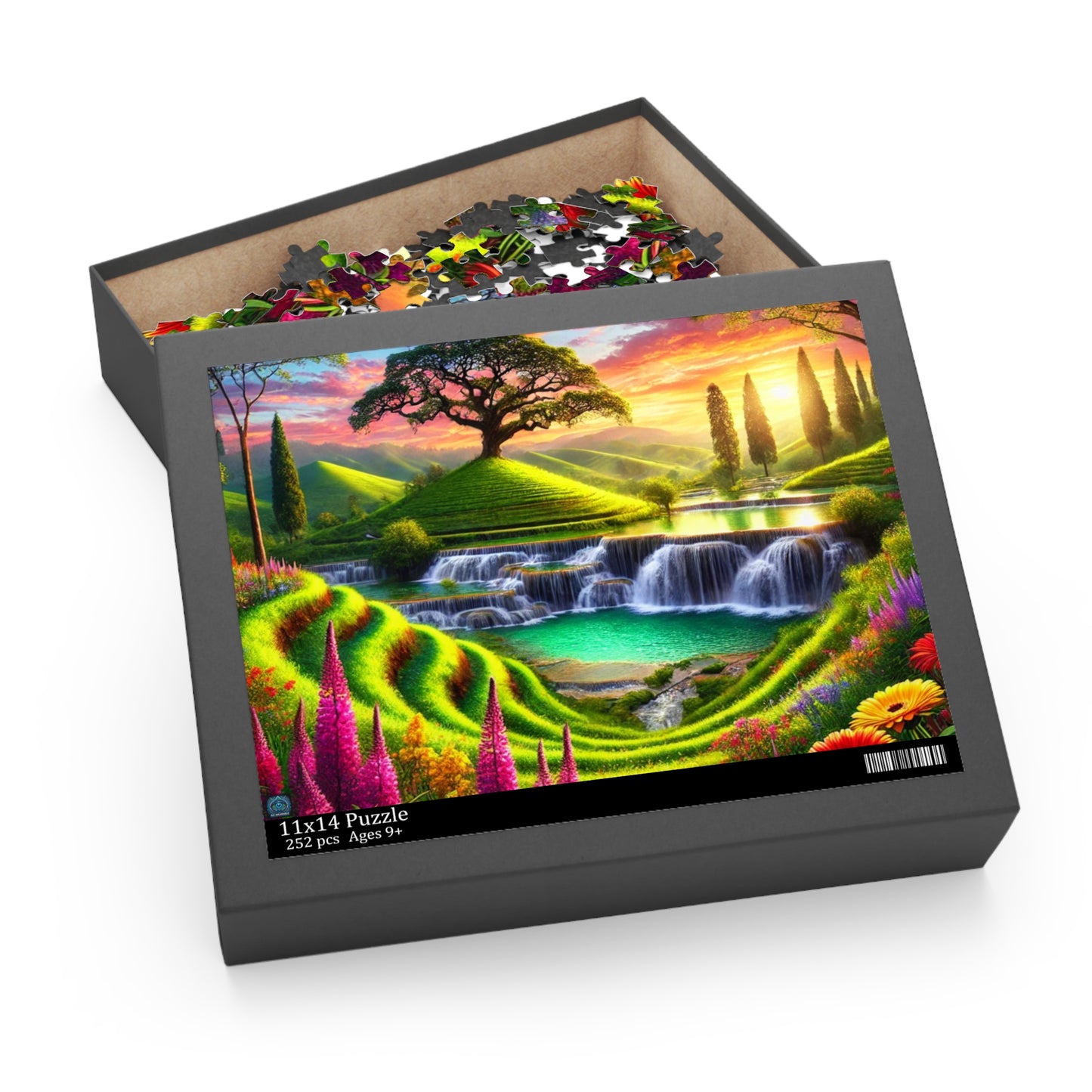 "Enchanted Waterfall Oasis - Limited Edition Puzzle"