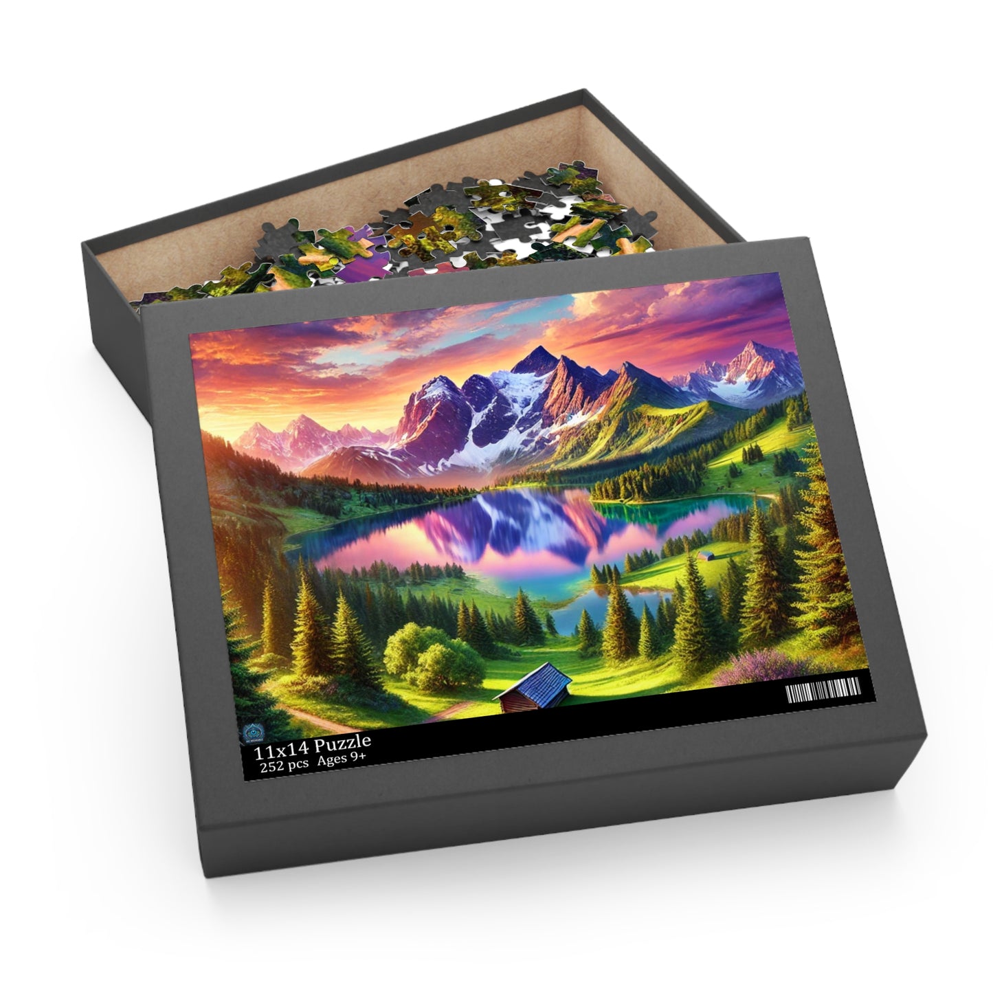 "Tranquil Mountain Reflection - Limited Edition Puzzle"