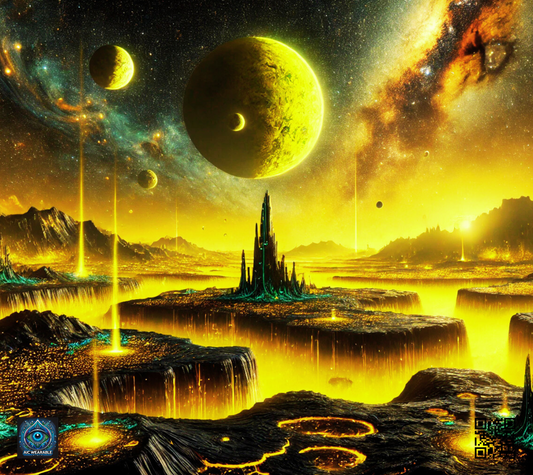 "Golden Planetary Dawn - Limited Edition Mouse Pad"