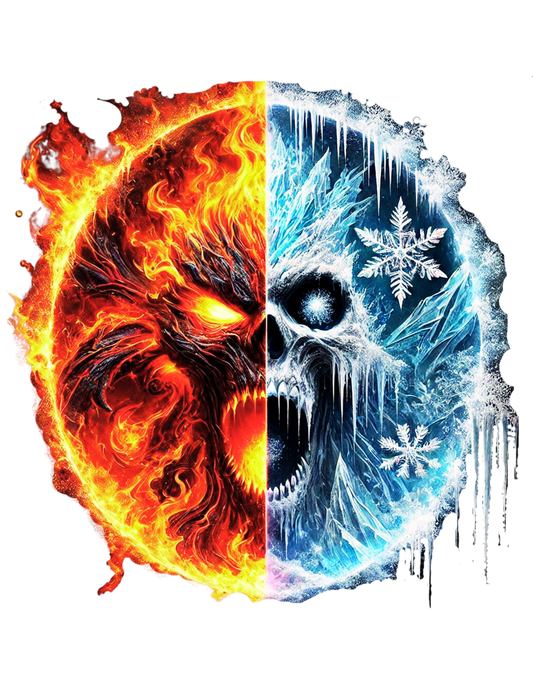 "Elemental Rage: Fire and Ice - Limited Edition T-Shirt"