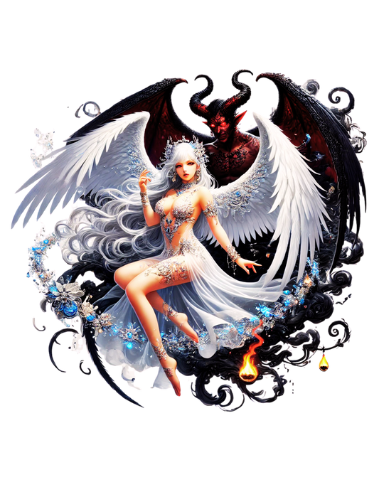 "Angelic Beauty and Dark Temptation T-Shirt"