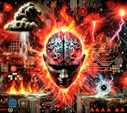 "Explosive AI Brainstorm Gaming Mouse Pad"