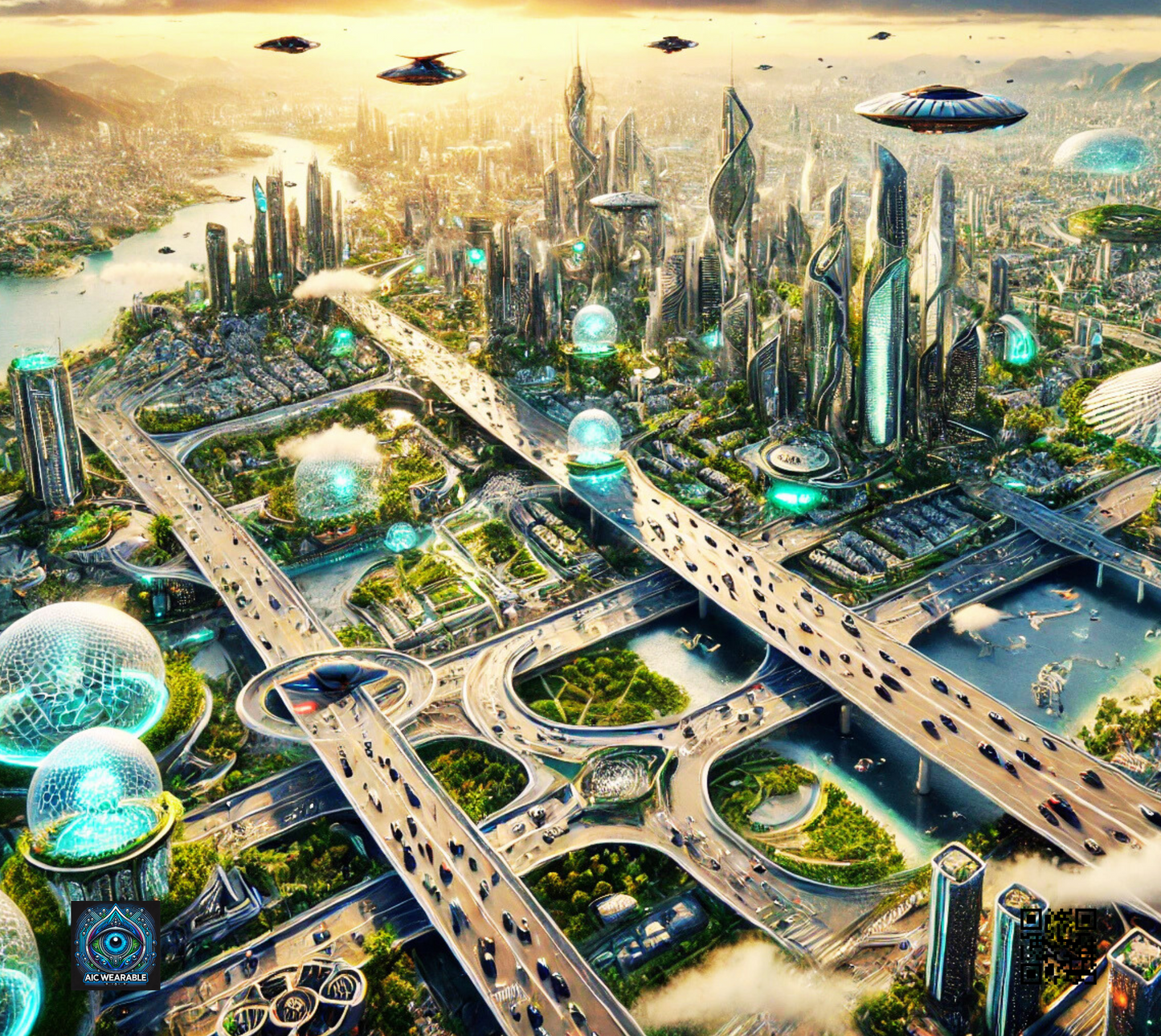 "Future Metropolis Highways - Limited Edition Mouse Pad"