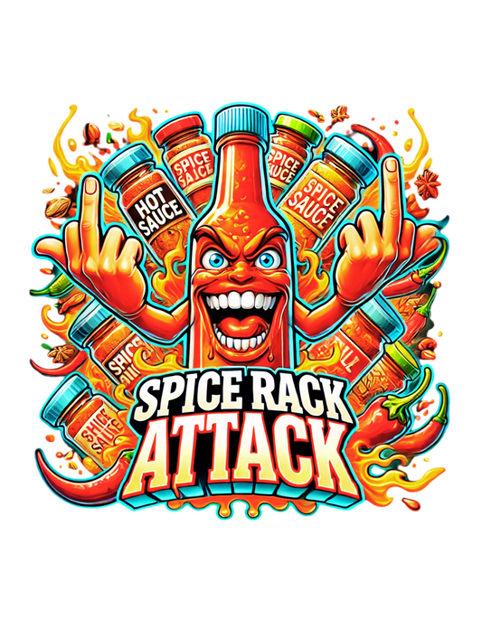 "Spice Rack Attack - Fiery Fun Limited Edition T-Shirt"