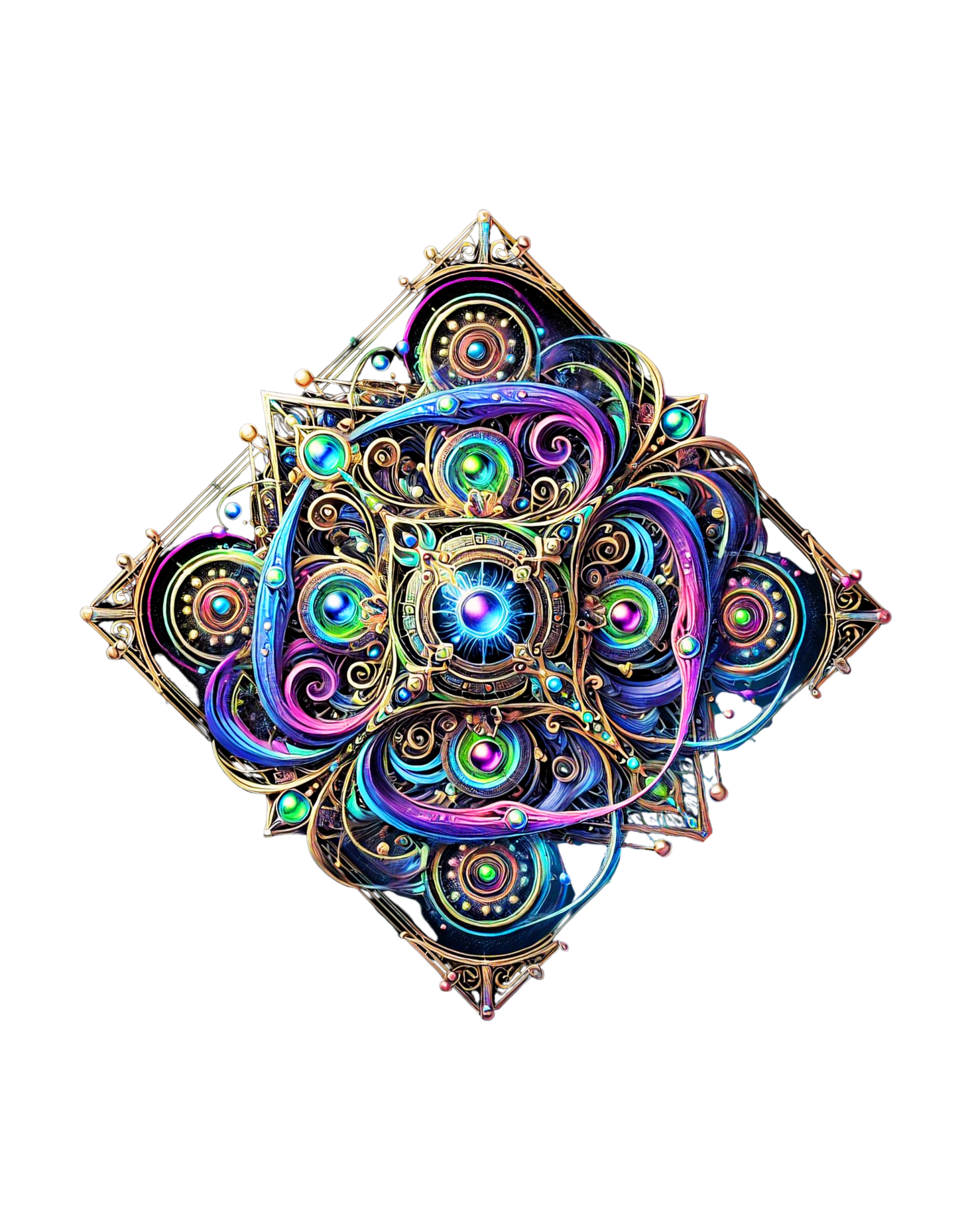 "Cosmic Mandala - Intricate Geometric Art Limited Edition T-Shirt"