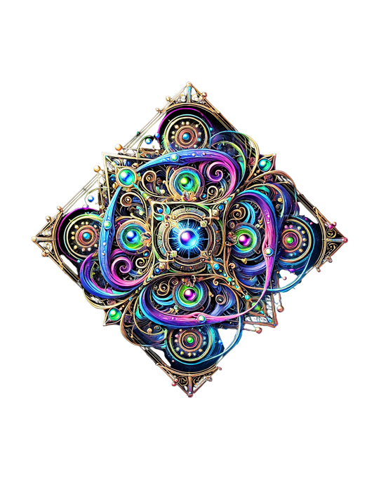 "Cosmic Mandala - Intricate Geometric Art Limited Edition T-Shirt"