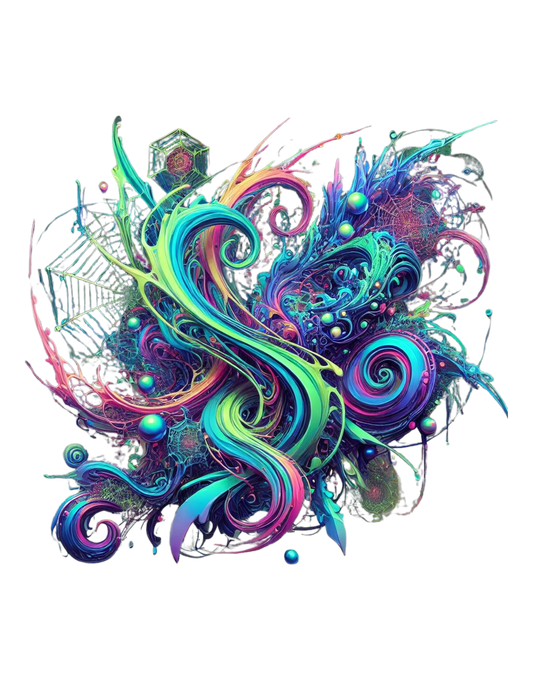 "Psychedelic Dreamscape - Vibrant Swirls Limited Edition T-Shirt"