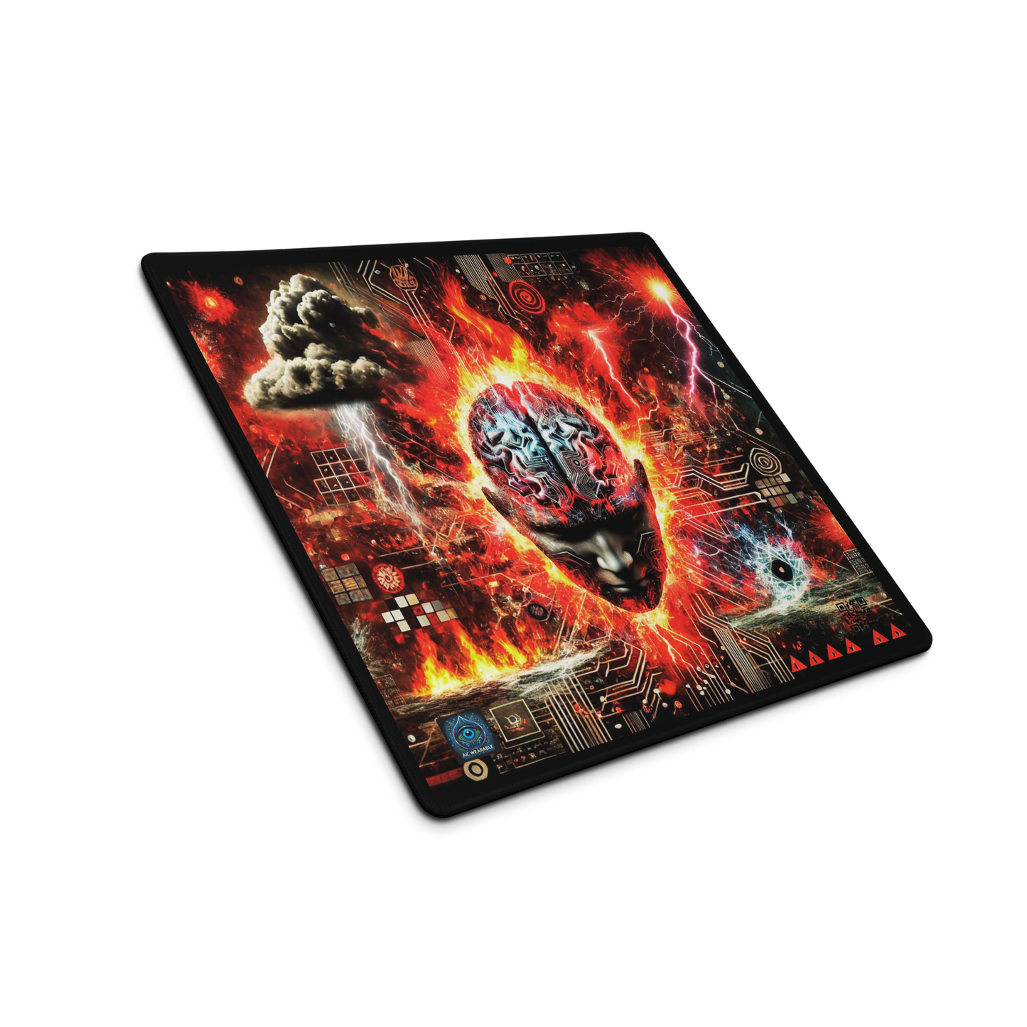 "Explosive AI Brainstorm Gaming Mouse Pad"