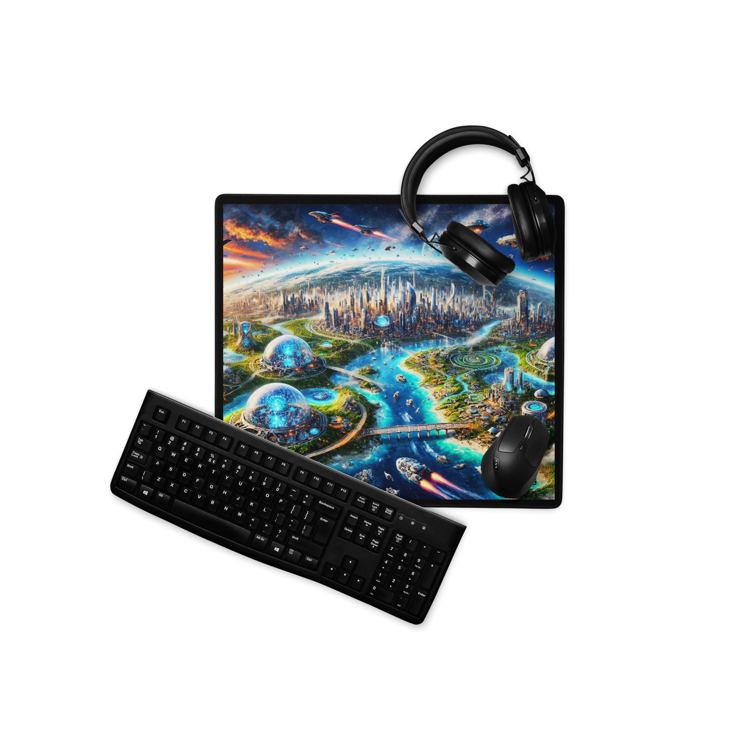 "Futuristic Earthscape - Limited Edition Mouse Pad"