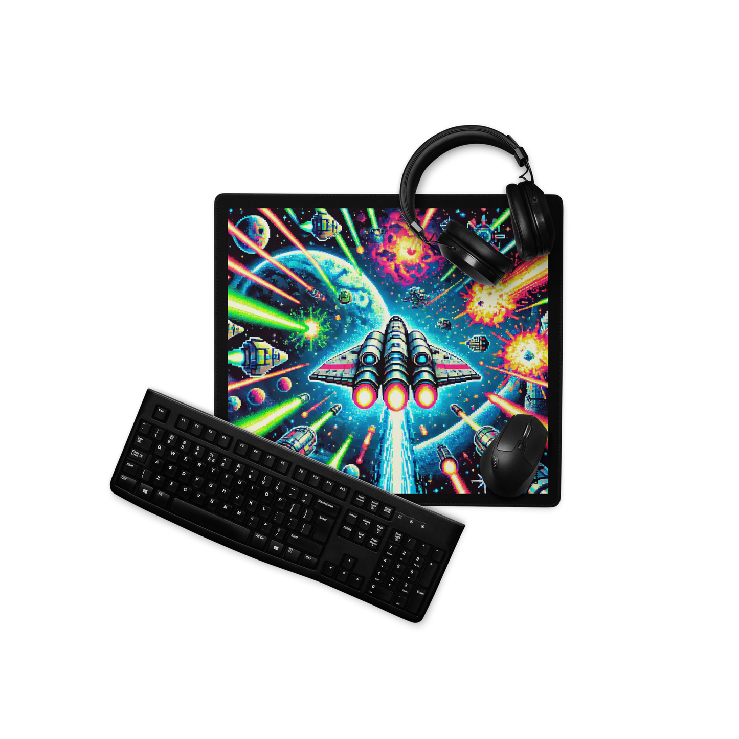 "Retro Space Battle - Limited Edition Mouse Pad"