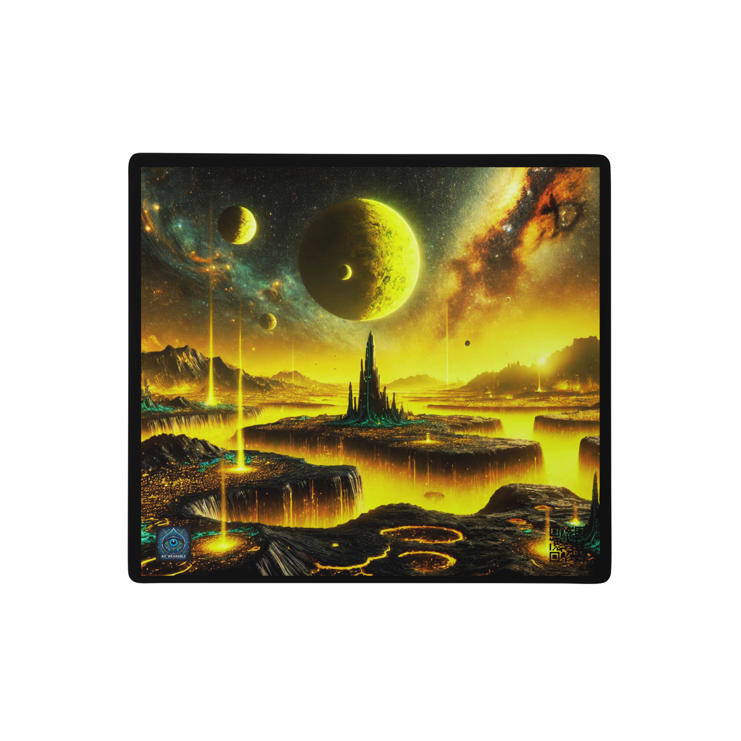 "Golden Planetary Dawn - Limited Edition Mouse Pad"