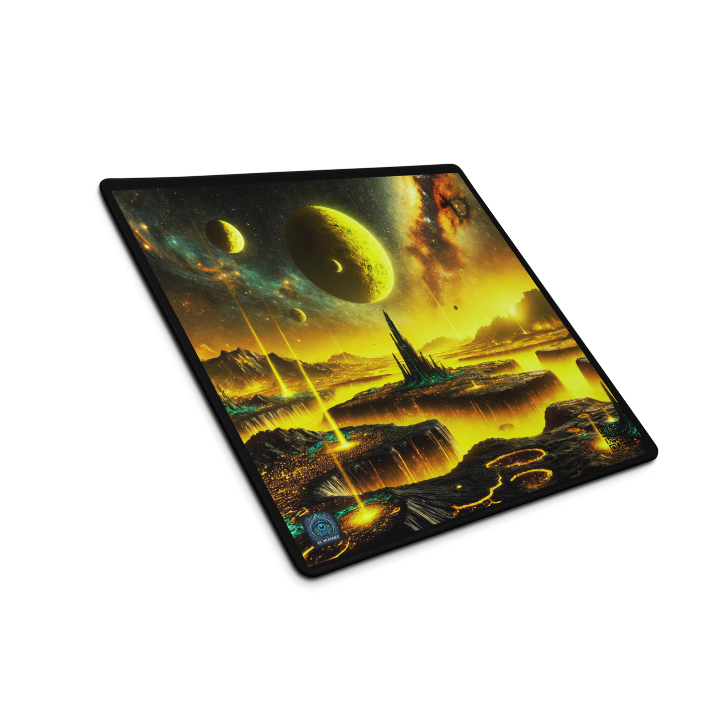 "Golden Planetary Dawn - Limited Edition Mouse Pad"