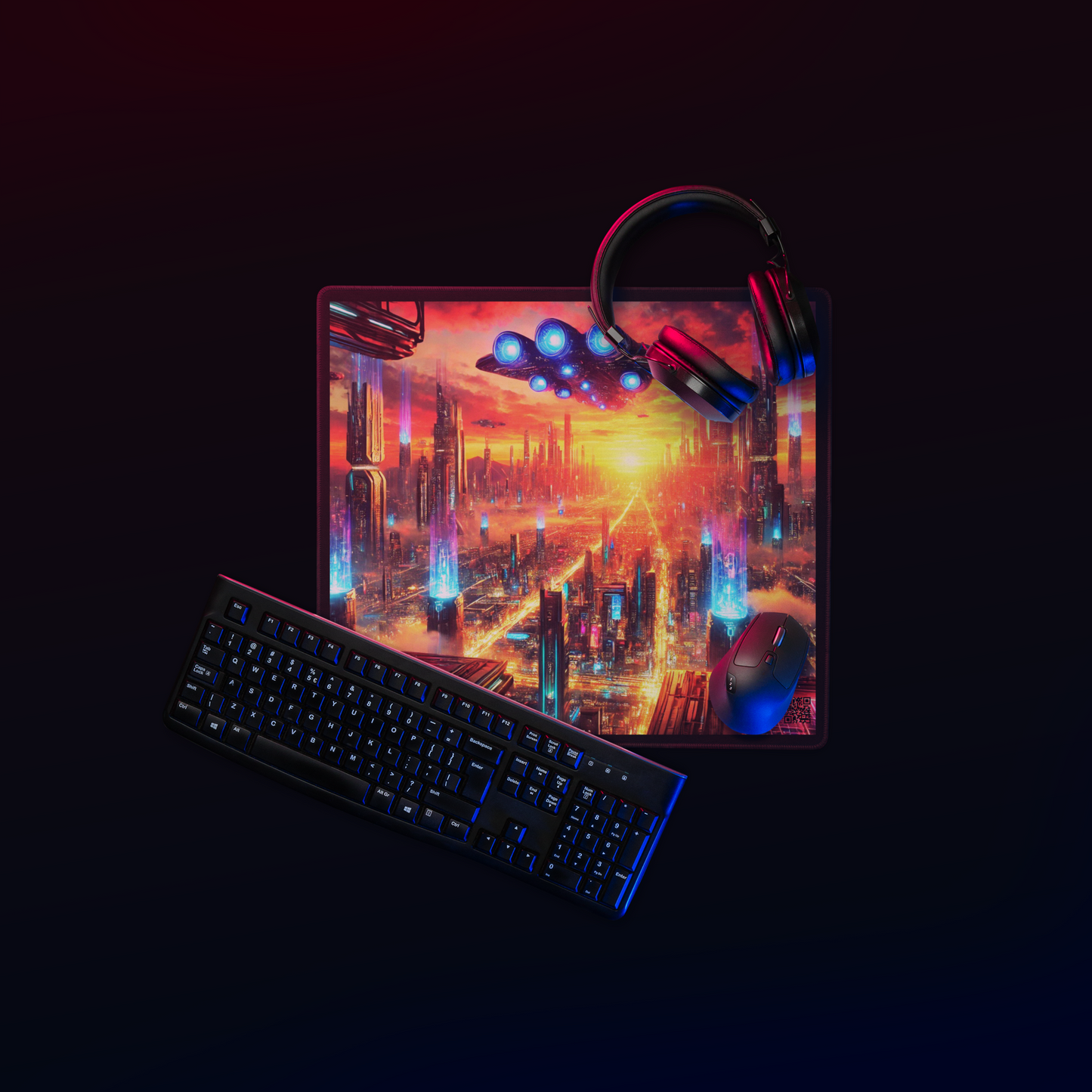 "Skyline of the Future Gaming Mouse Pad Limited Edition"