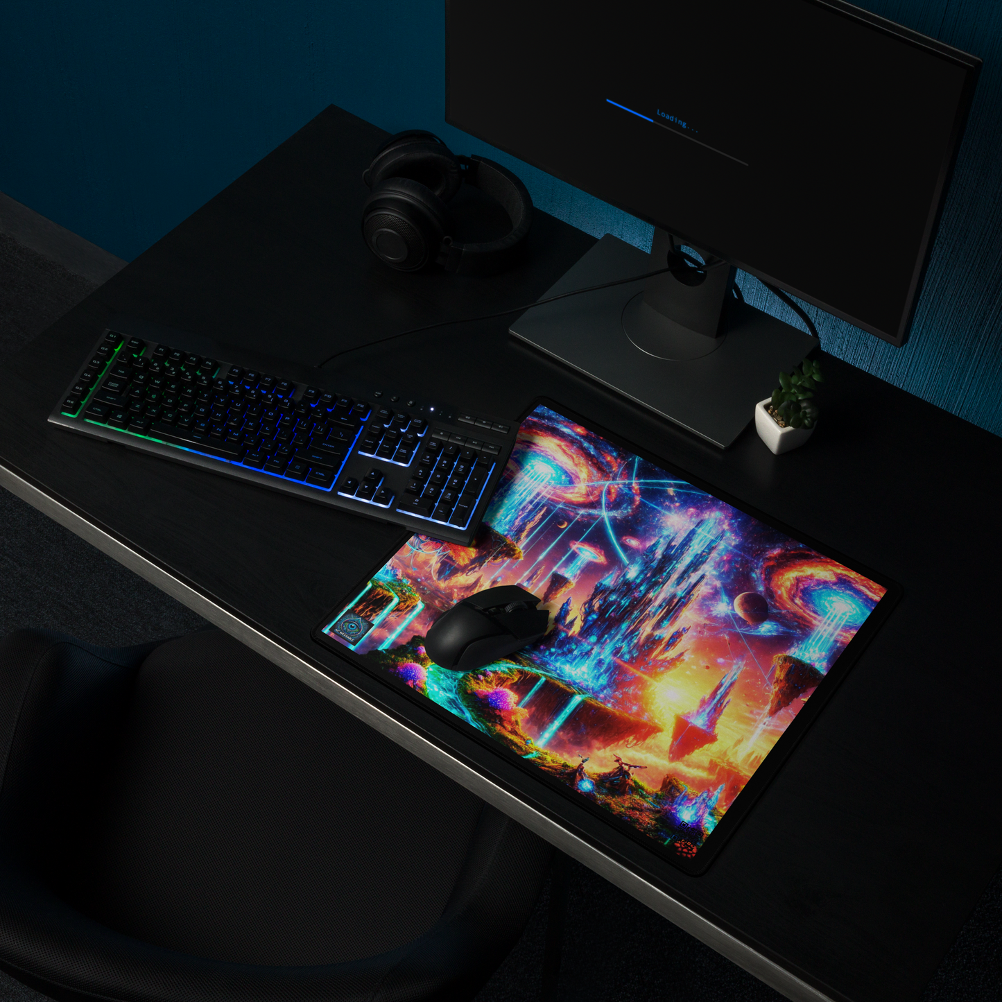 "Galactic Waterfalls Gaming Mouse Pad Limited Edition"