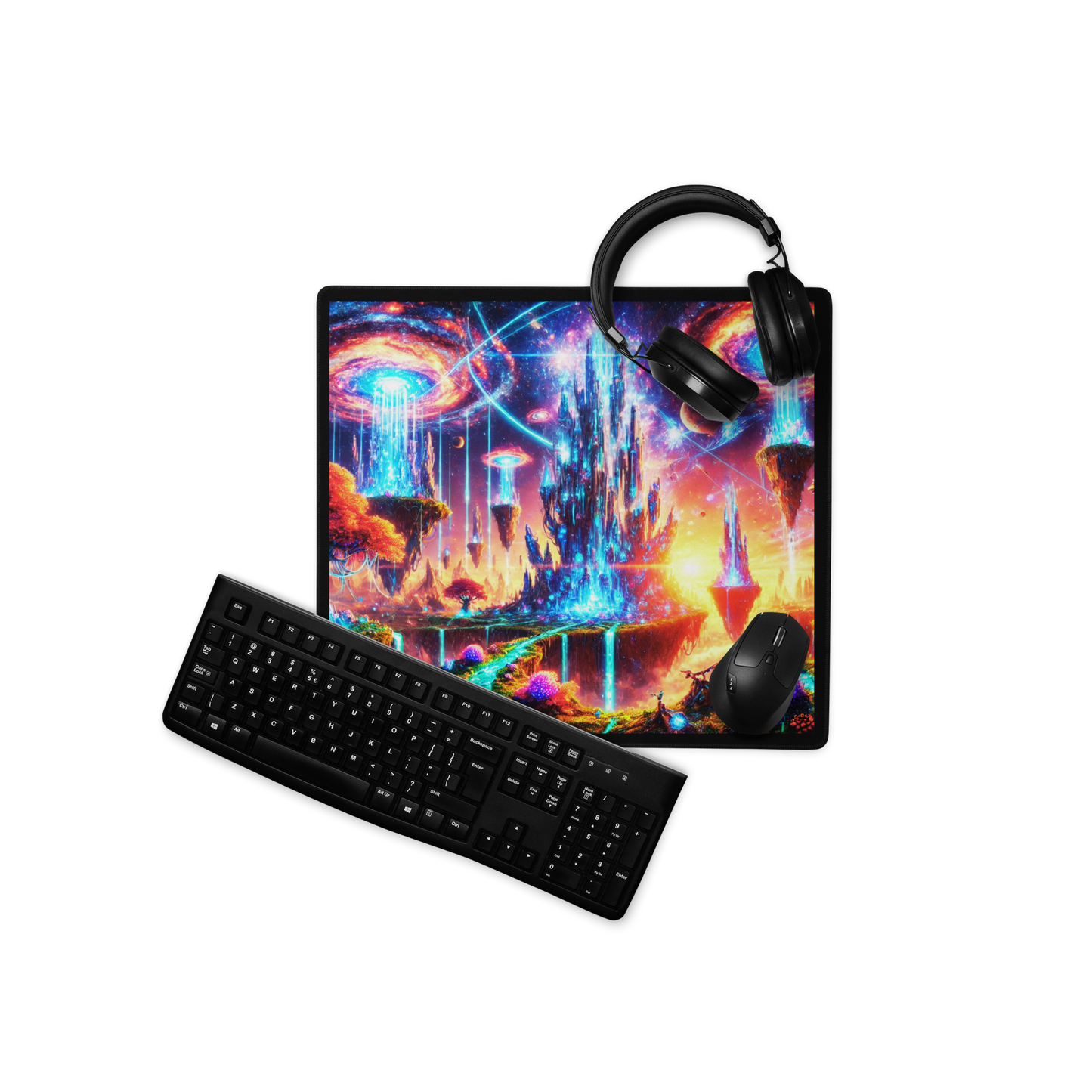 "Galactic Waterfalls Gaming Mouse Pad Limited Edition"