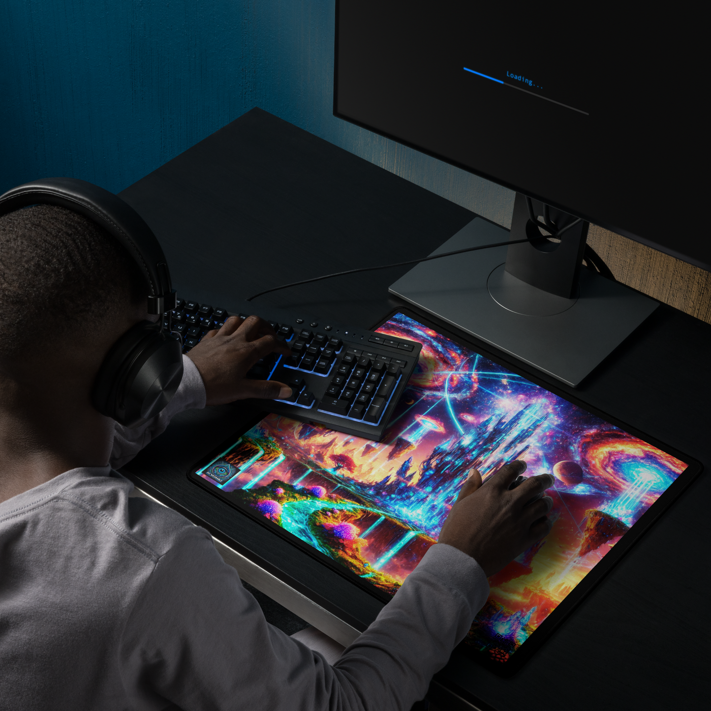 "Galactic Waterfalls Gaming Mouse Pad Limited Edition"