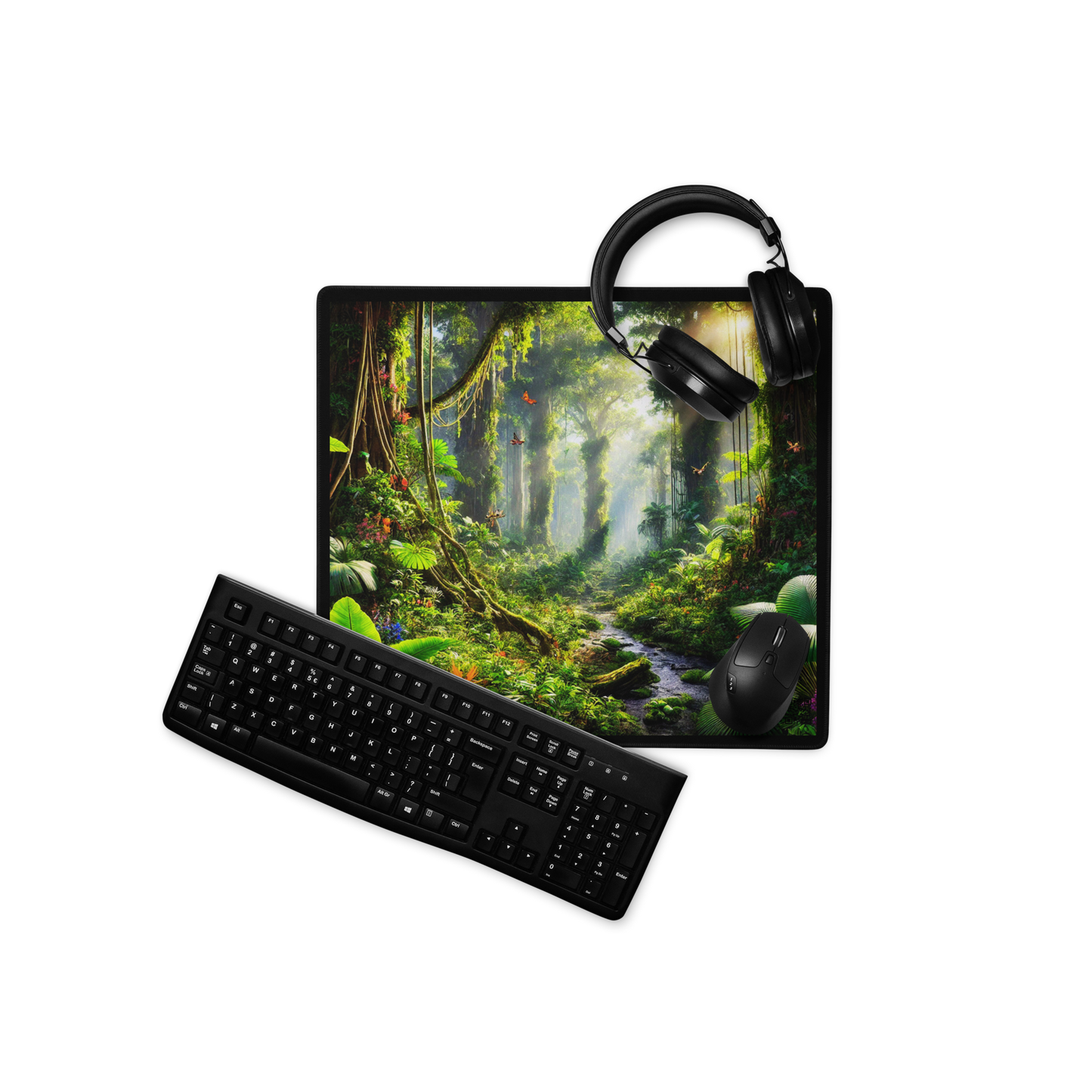 "Enchanted Rainforest 18x16 Gaming Mouse Pad Limited Edition"