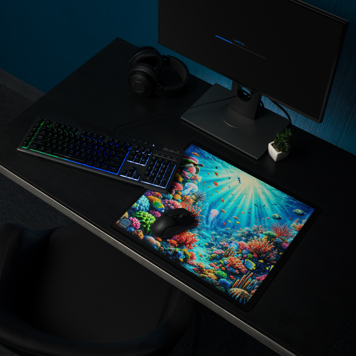 "Coral Reef Symphony Gaming Mouse Pad Limited Edition"