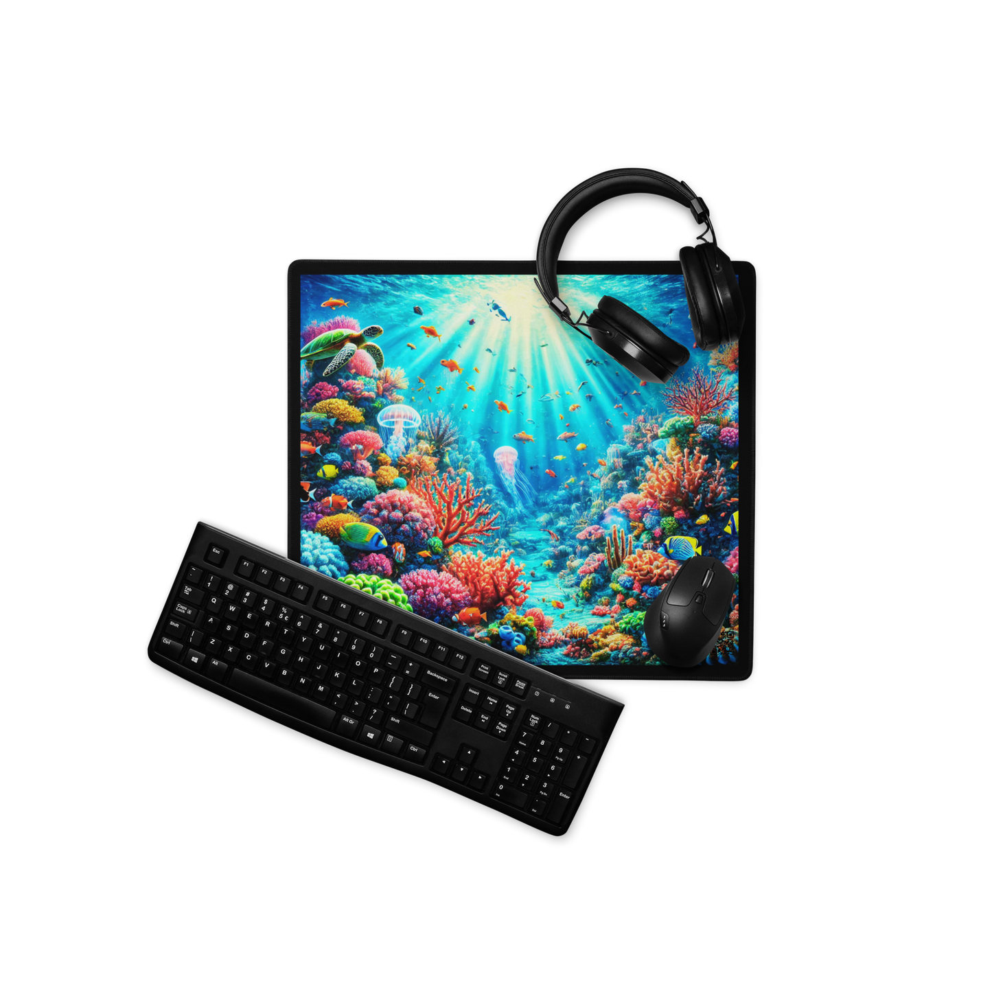 "Coral Reef Symphony Gaming Mouse Pad Limited Edition"