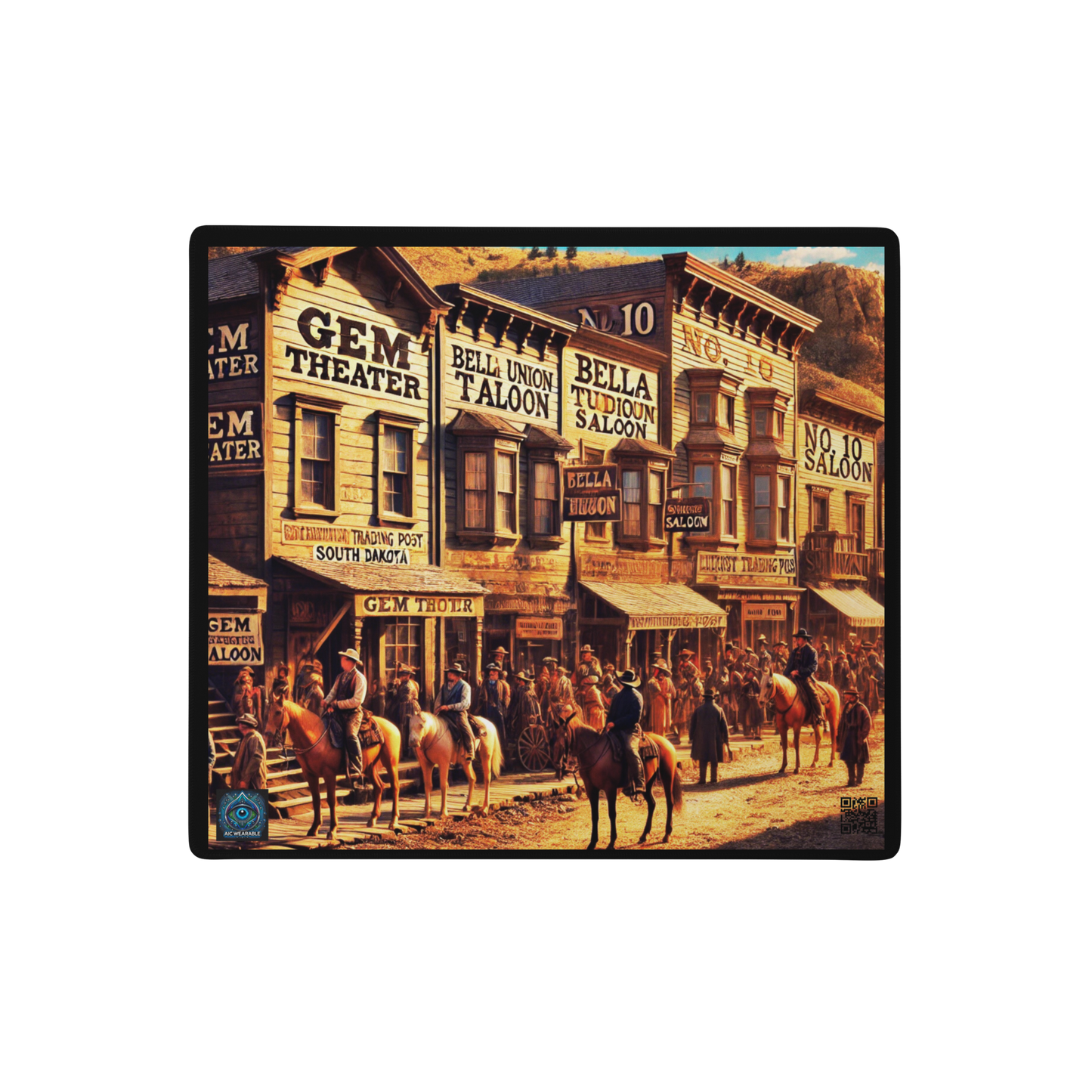 "Main Street Legends: Deadwood 1870 Gaming Mouse Pad Limited Edition"