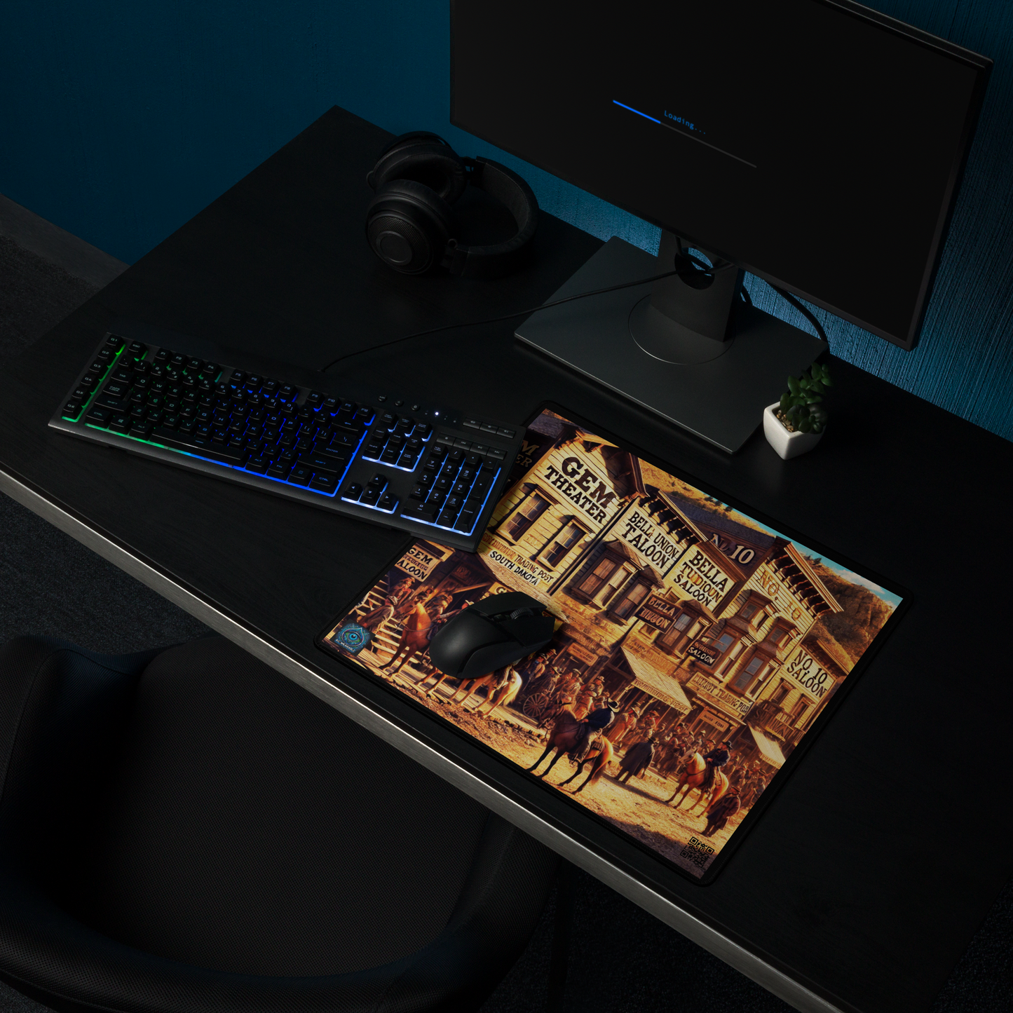 "Main Street Legends: Deadwood 1870 Gaming Mouse Pad Limited Edition"