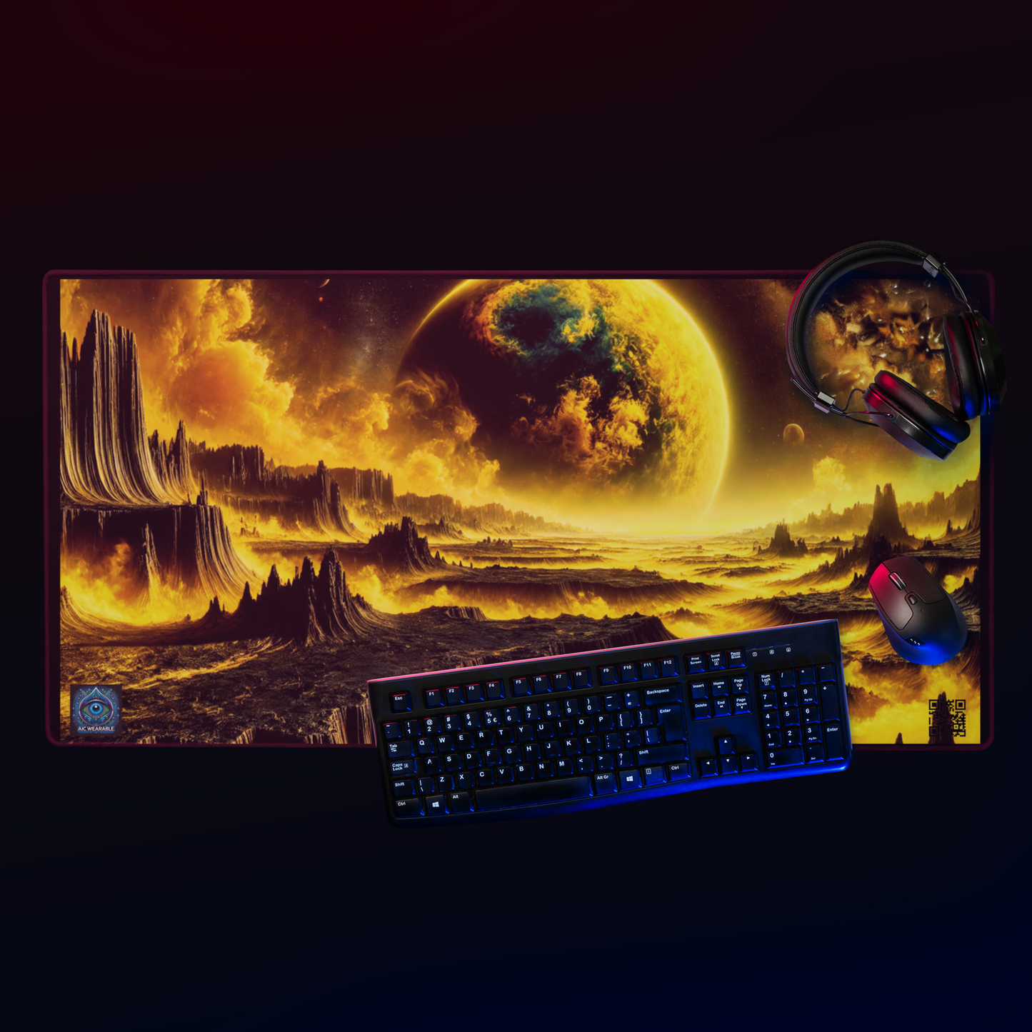 "Volcanic Abyss - 36x18 Limited Edition Gaming Mouse Pad"