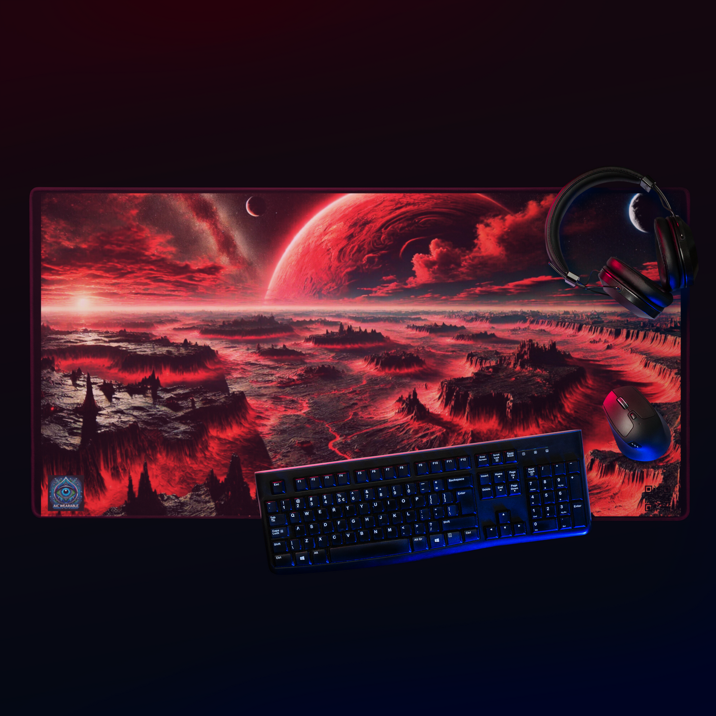 "Inferno's Edge - 36x18 Limited Edition Gaming Mouse Pad"