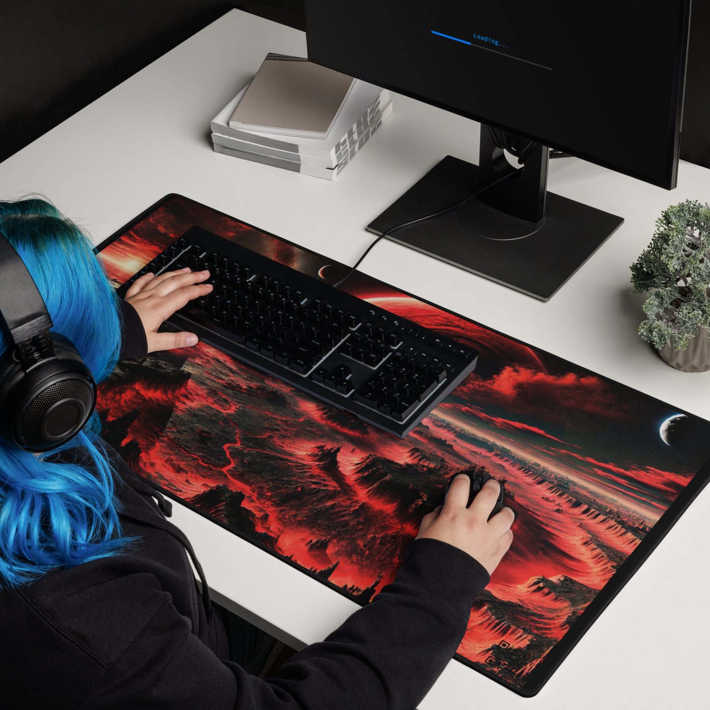 "Inferno's Edge - 36x18 Limited Edition Gaming Mouse Pad"