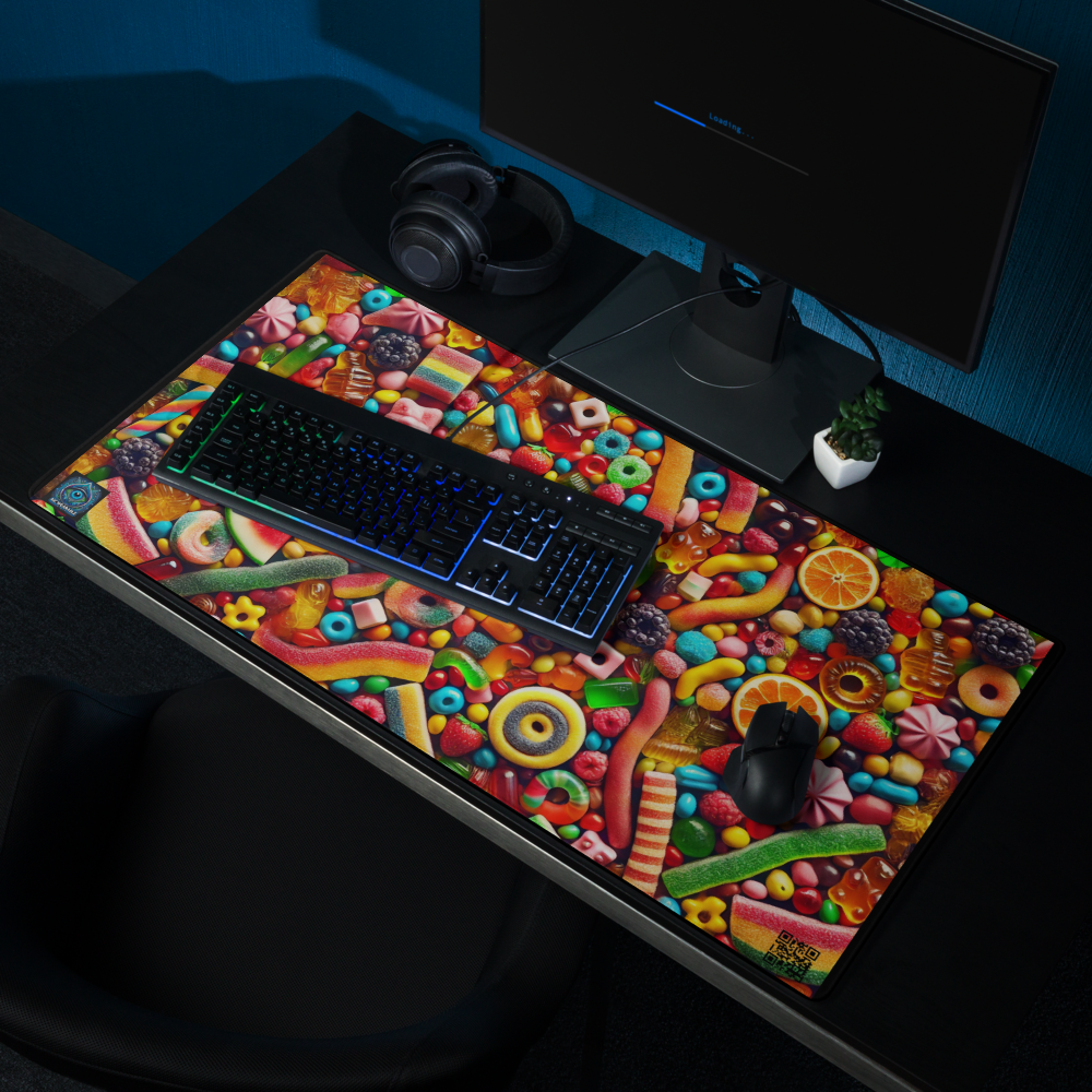 "Candy Crush Chaos - 36x18 Limited Edition Gaming Mouse Pad"